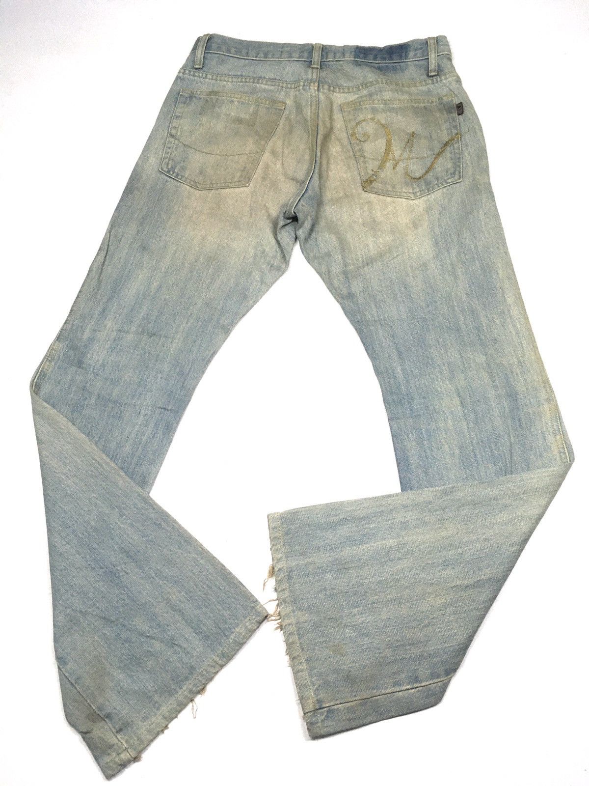 Designer × Morgan Homme × Vintage Vintage Morgan homme rusty blue wash distressed denim Size US 30 / EU 46 - 9 Thumbnail