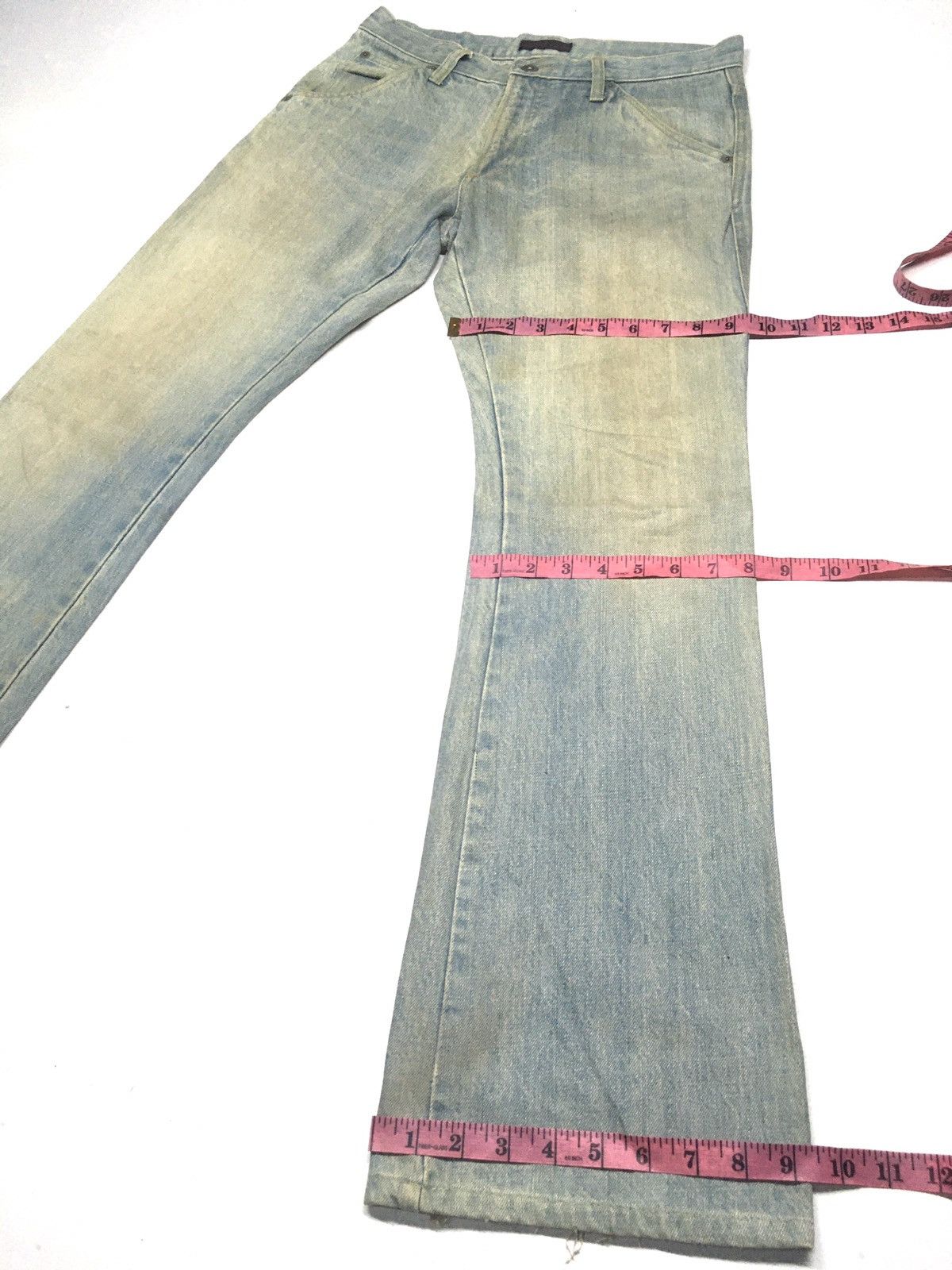 Designer × Morgan Homme × Vintage Vintage Morgan homme rusty blue wash distressed denim Size US 30 / EU 46 - 4 Thumbnail