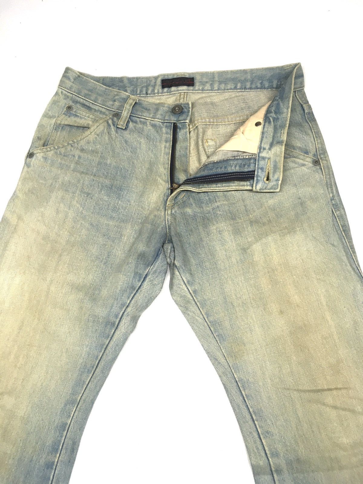 Designer × Morgan Homme × Vintage Vintage Morgan homme rusty blue wash distressed denim Size US 30 / EU 46 - 5 Thumbnail