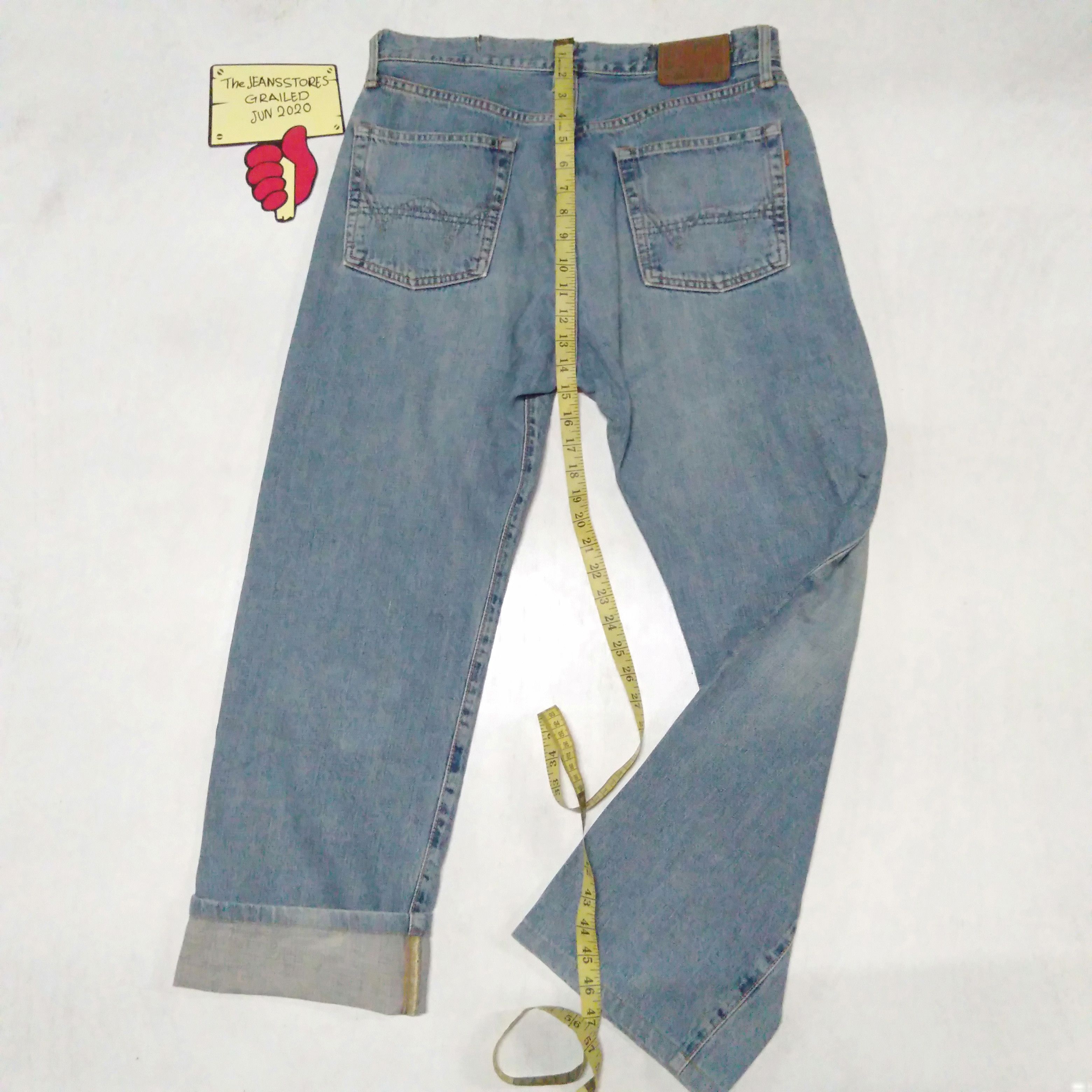 Edwin × Japanese Brand × Vintage vintage Edwin lot 505xx distressed selvedge jeans Japan Size US 33 - 3 Thumbnail