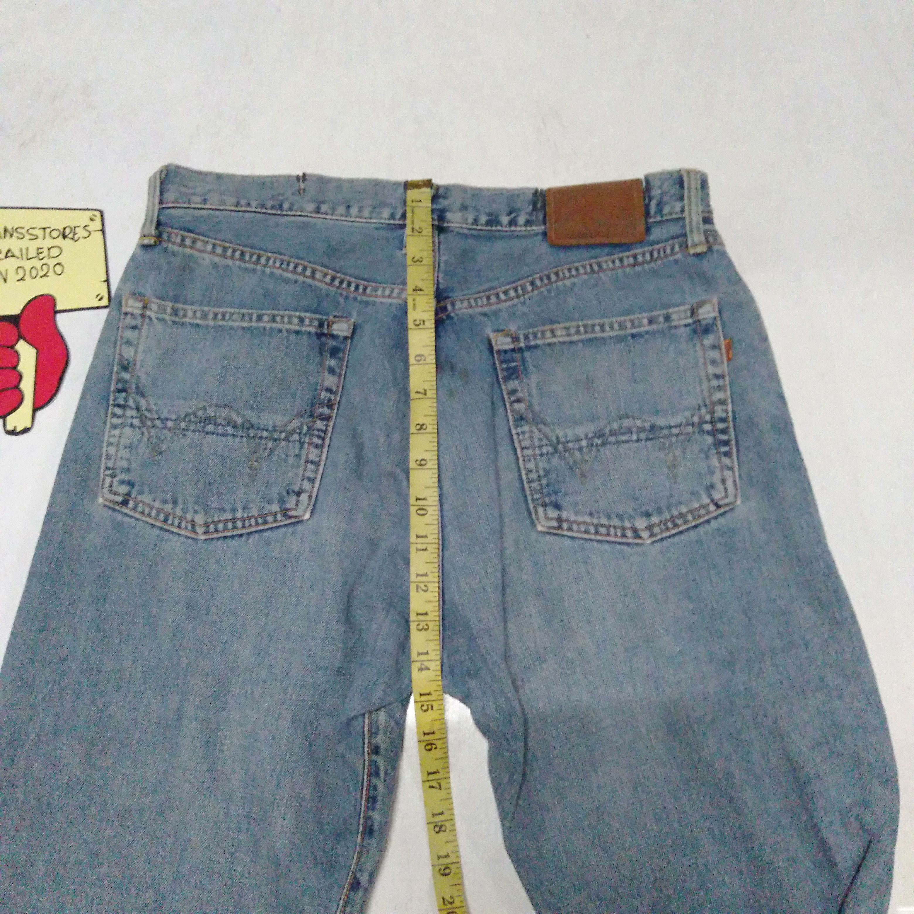 Edwin × Japanese Brand × Vintage vintage Edwin lot 505xx distressed selvedge jeans Japan Size US 33 - 6 Thumbnail