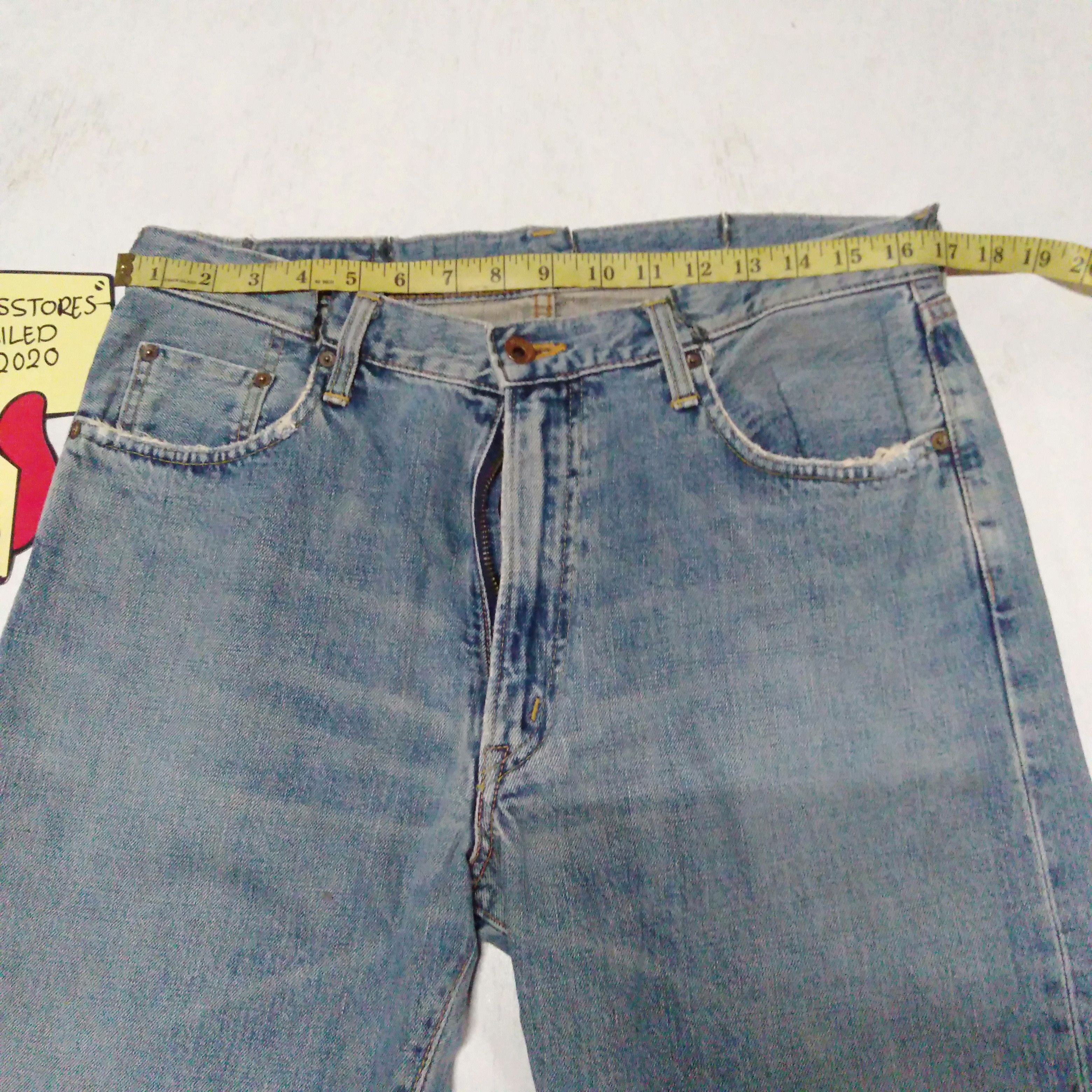 Edwin × Japanese Brand × Vintage vintage Edwin lot 505xx distressed selvedge jeans Japan Size US 33 - 4 Thumbnail