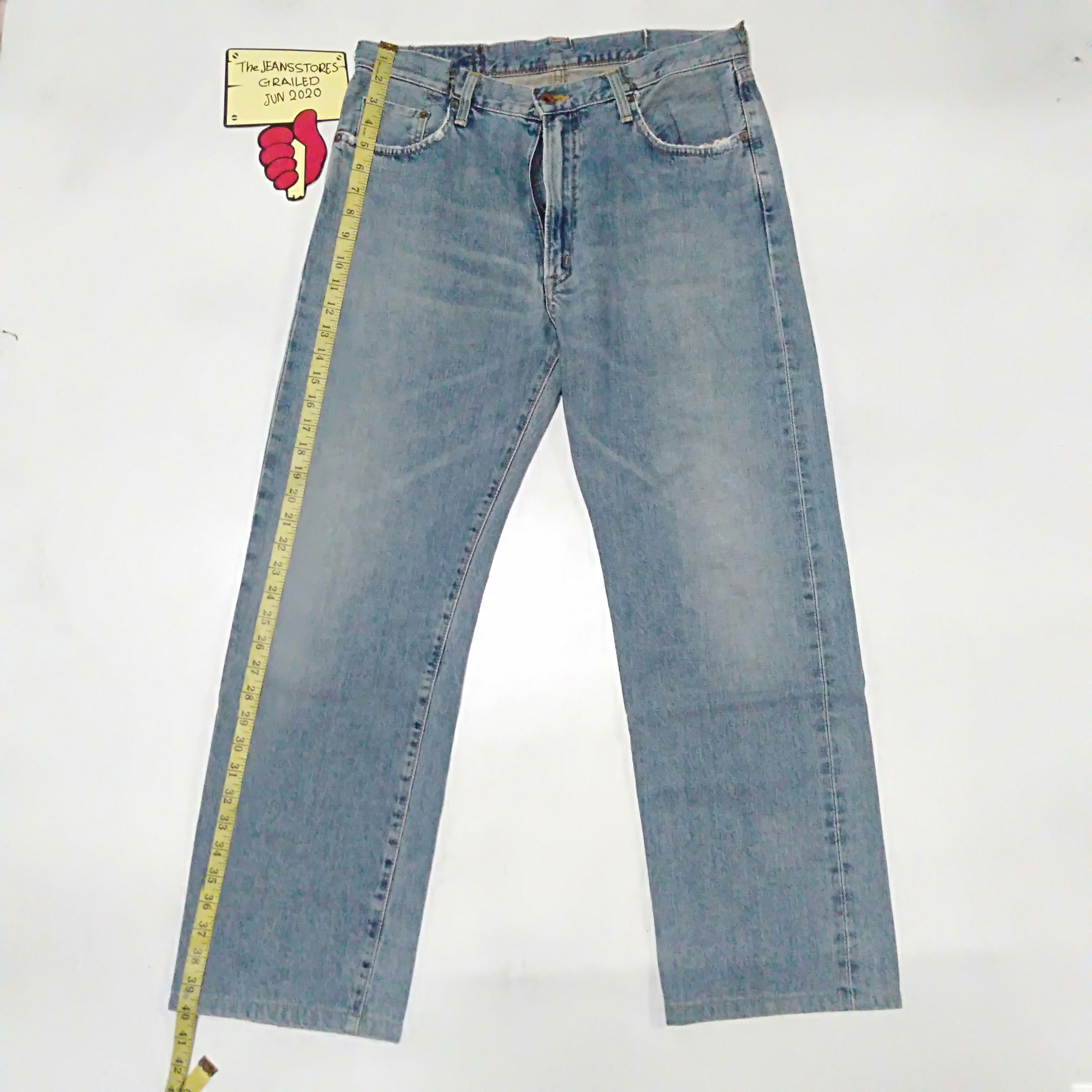Edwin × Japanese Brand × Vintage vintage Edwin lot 505xx distressed selvedge jeans Japan Size US 33 - 2 Thumbnail