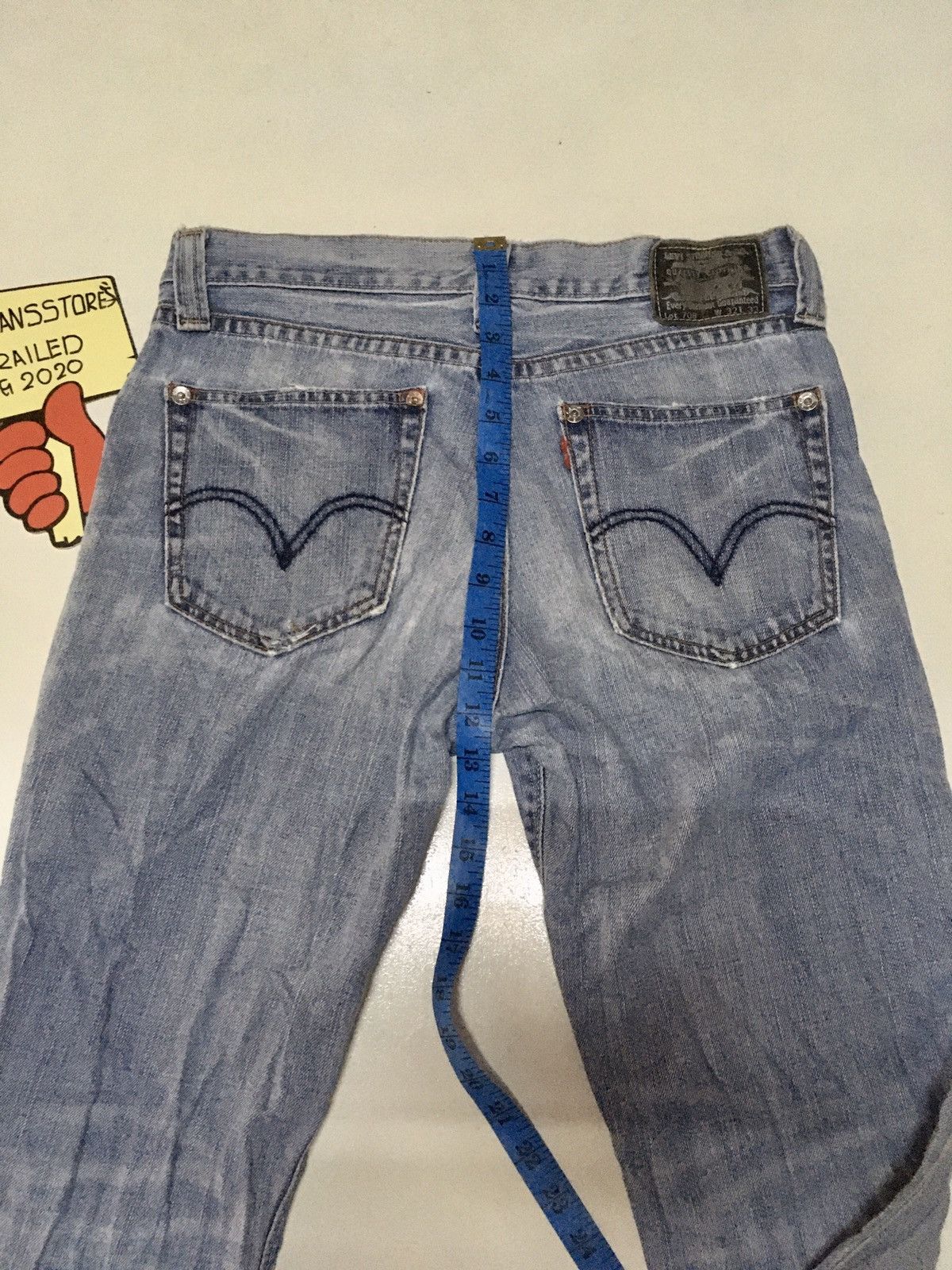 DISCOVERED × Levi's × Vintage FLARED Vintage Levi’s lot 708 distressed blue wash denim Size US 32 / EU 48 - 5 Thumbnail