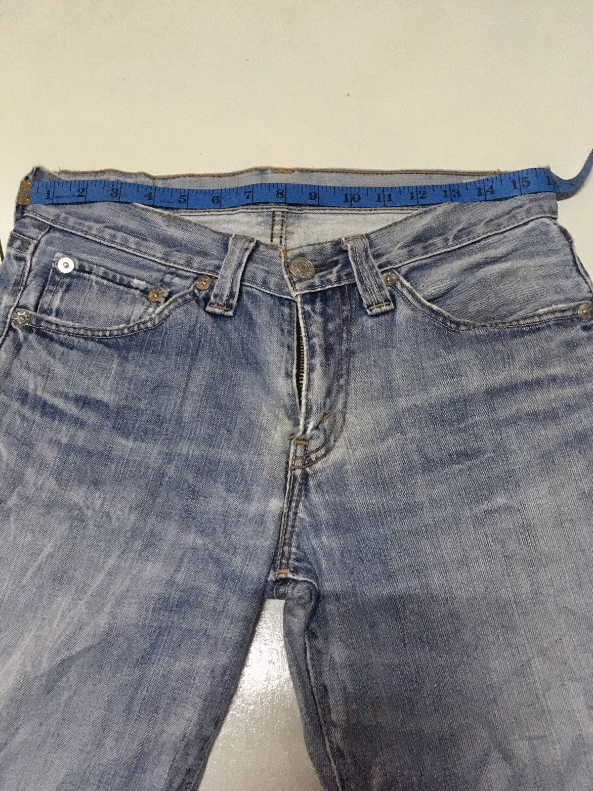 DISCOVERED × Levi's × Vintage FLARED Vintage Levi’s lot 708 distressed blue wash denim Size US 32 / EU 48 - 4 Thumbnail