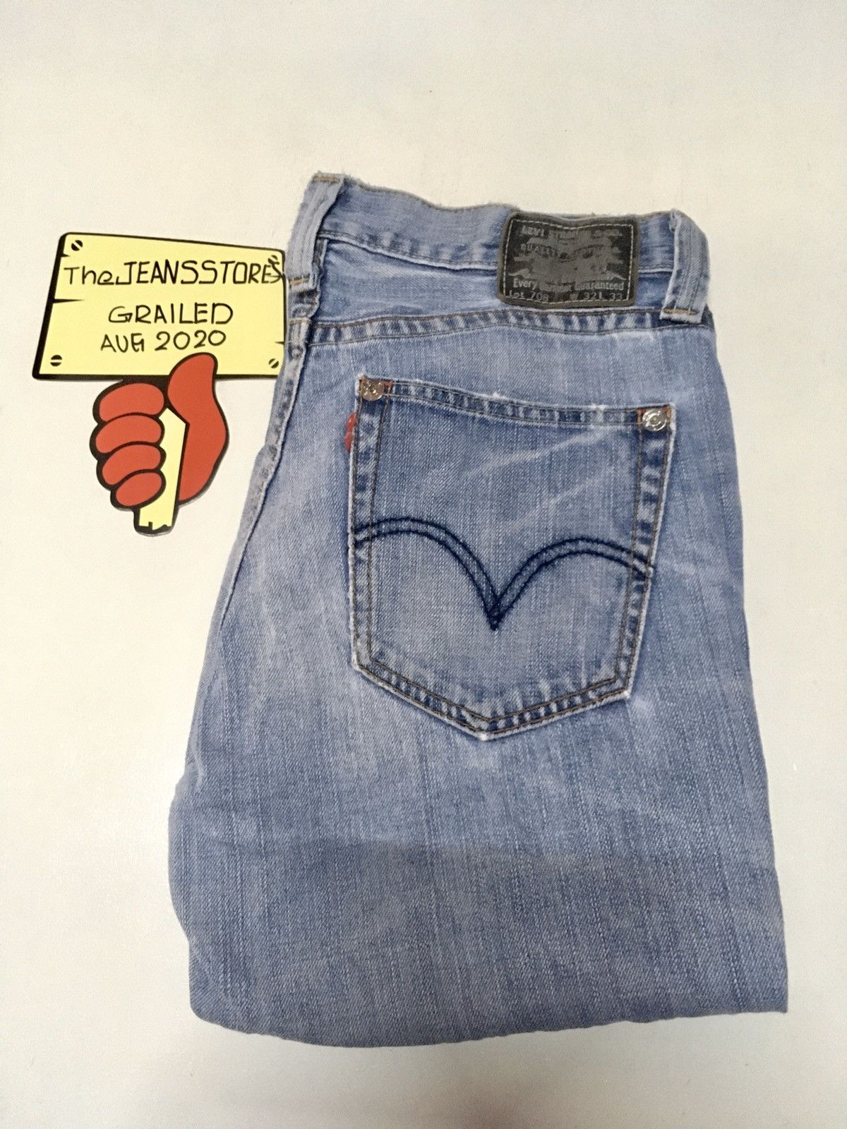 DISCOVERED × Levi's × Vintage FLARED Vintage Levi’s lot 708 distressed blue wash denim Size US 32 / EU 48 - 1 Thumbnail