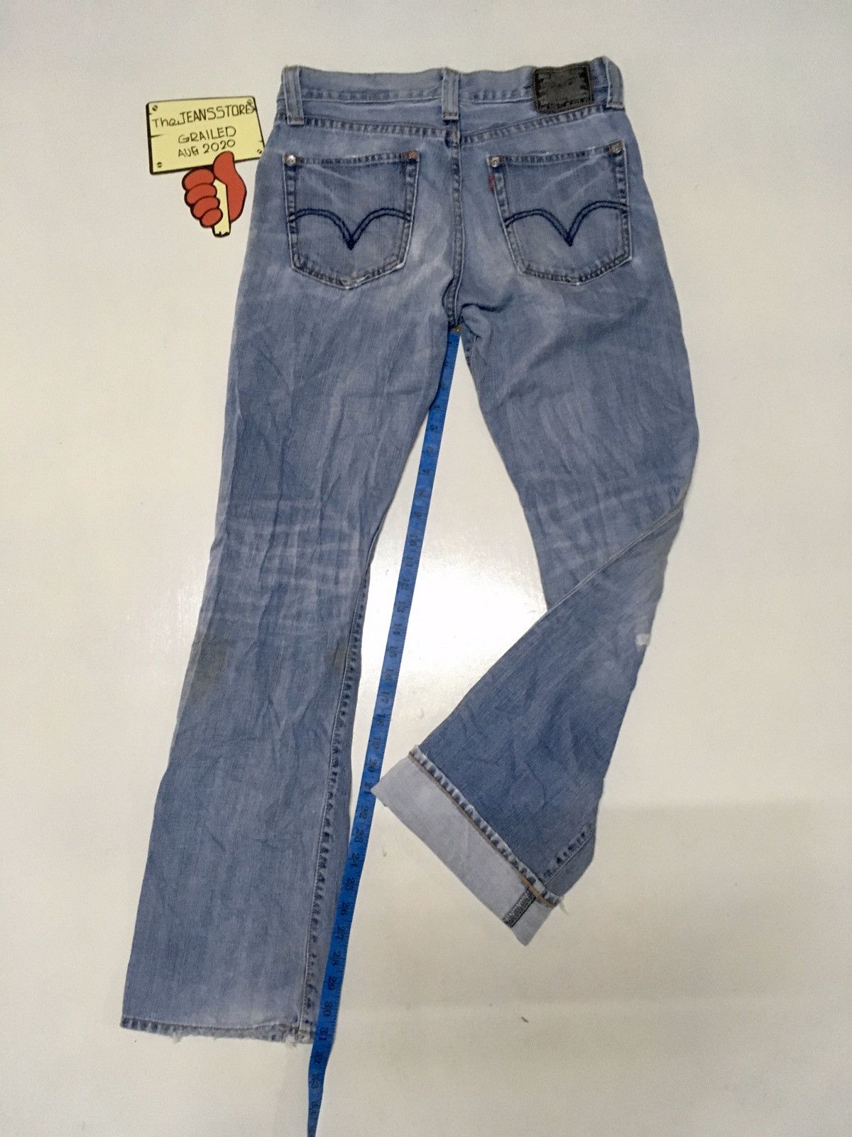 DISCOVERED × Levi's × Vintage FLARED Vintage Levi’s lot 708 distressed blue wash denim Size US 32 / EU 48 - 3 Thumbnail