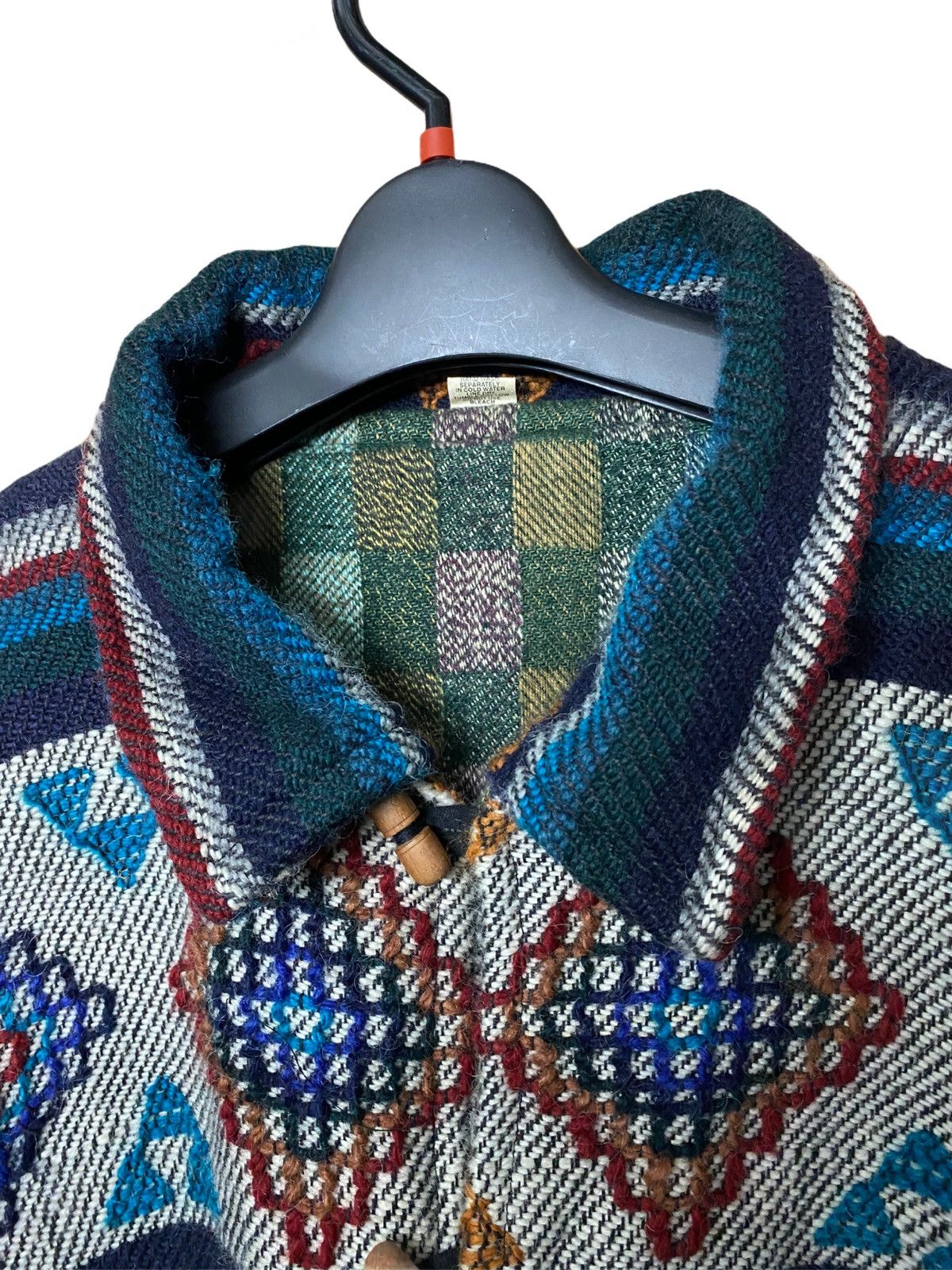Indigo × Vintage VINTAGE 90’s NOVAJO INDIGO WOOL JACKET INSPIRED KAPITAL Size US XL / EU 56 / 4 - 5 Thumbnail