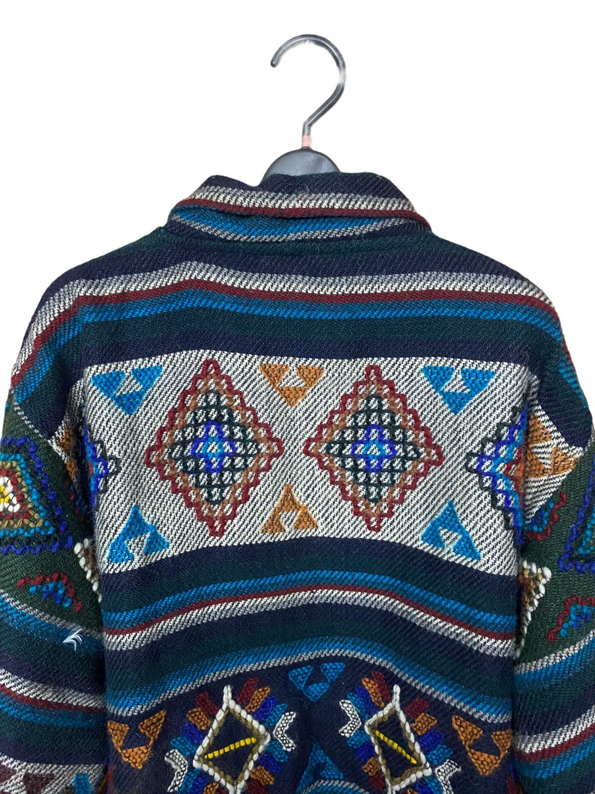 Indigo × Vintage VINTAGE 90’s NOVAJO INDIGO WOOL JACKET INSPIRED KAPITAL Size US XL / EU 56 / 4 - 7 Thumbnail