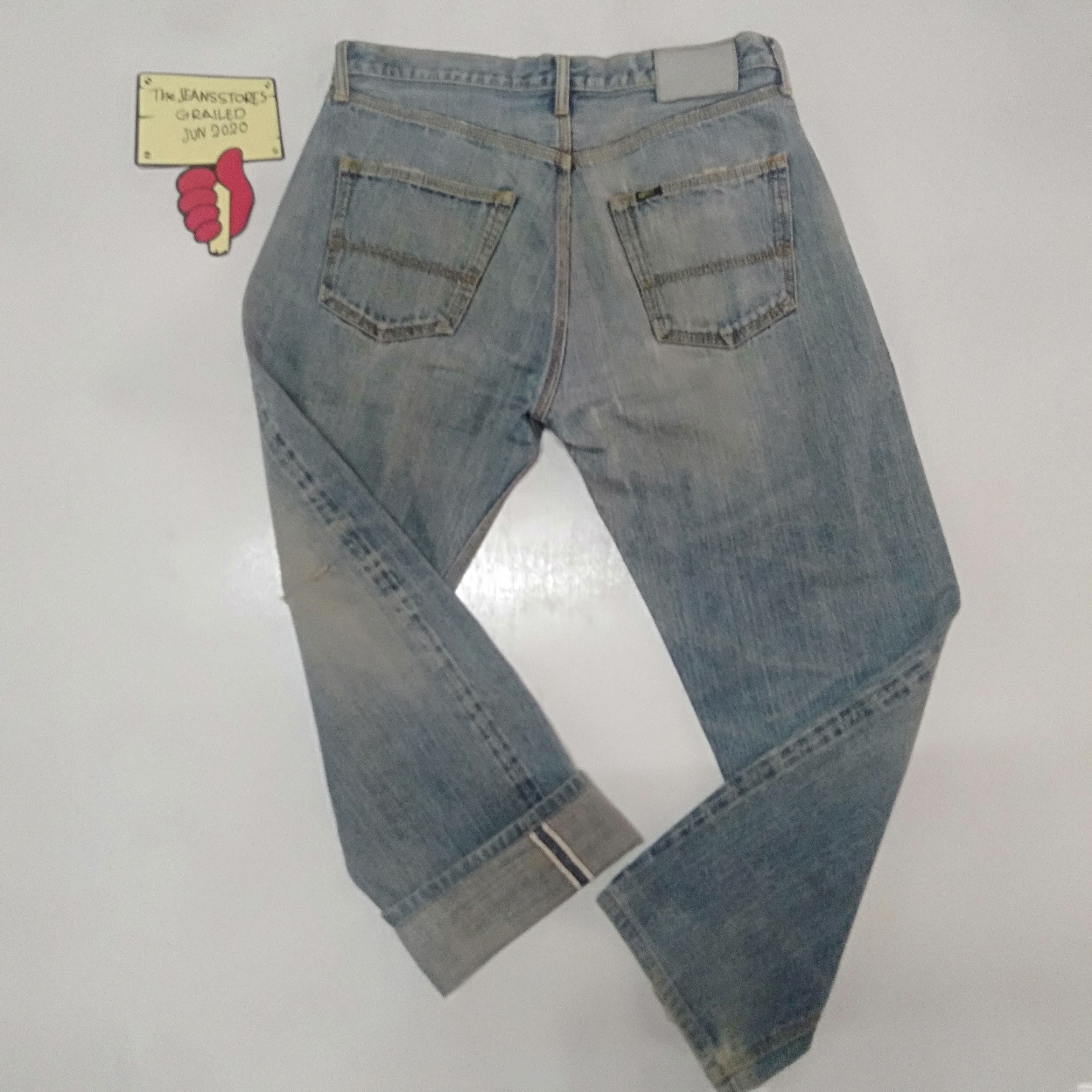Japanese Brand × Vintage vintage selvedge srg®™ srgstg blue wash distressed denim Size US 35 - 3 Thumbnail