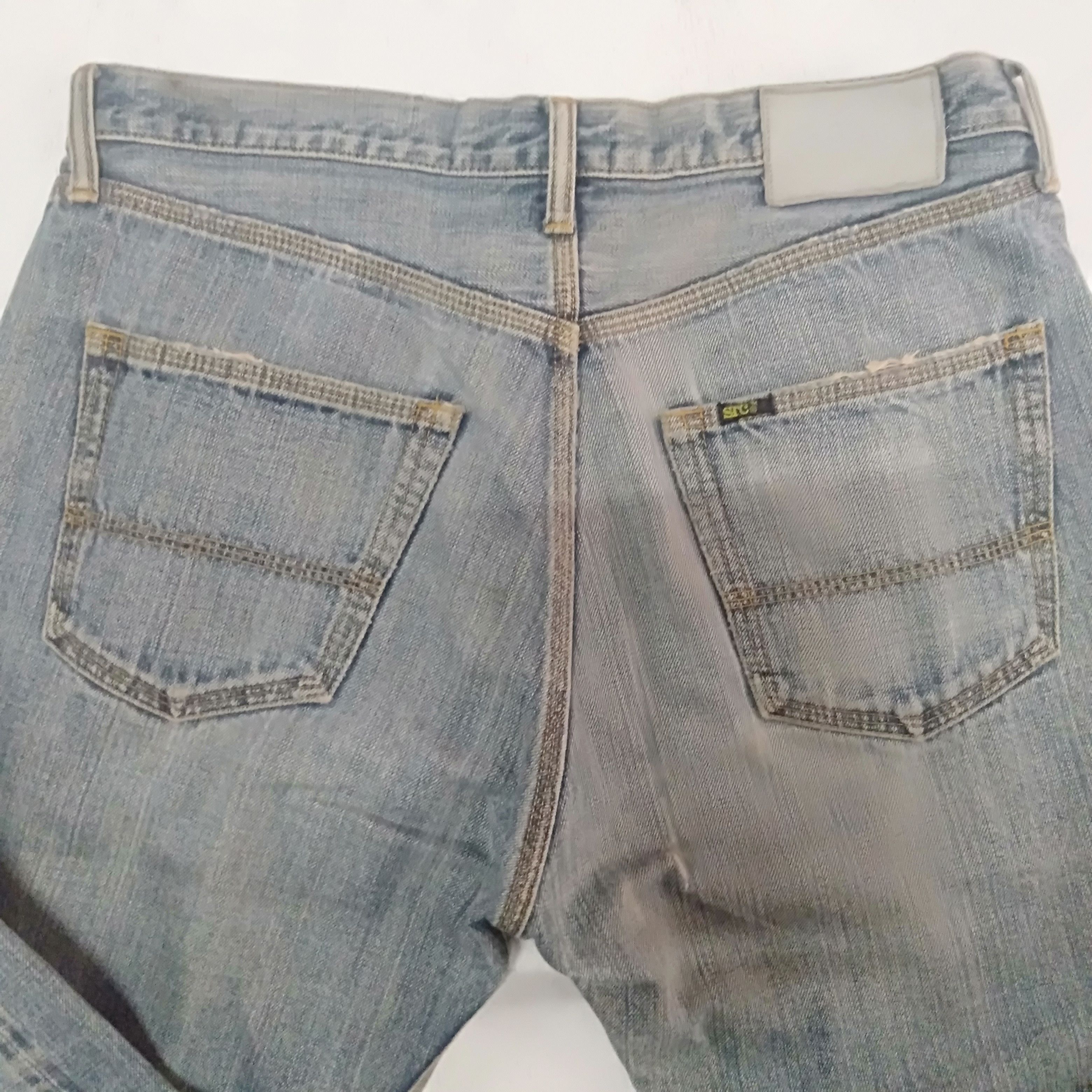 Japanese Brand × Vintage vintage selvedge srg®™ srgstg blue wash distressed denim Size US 35 - 5 Thumbnail