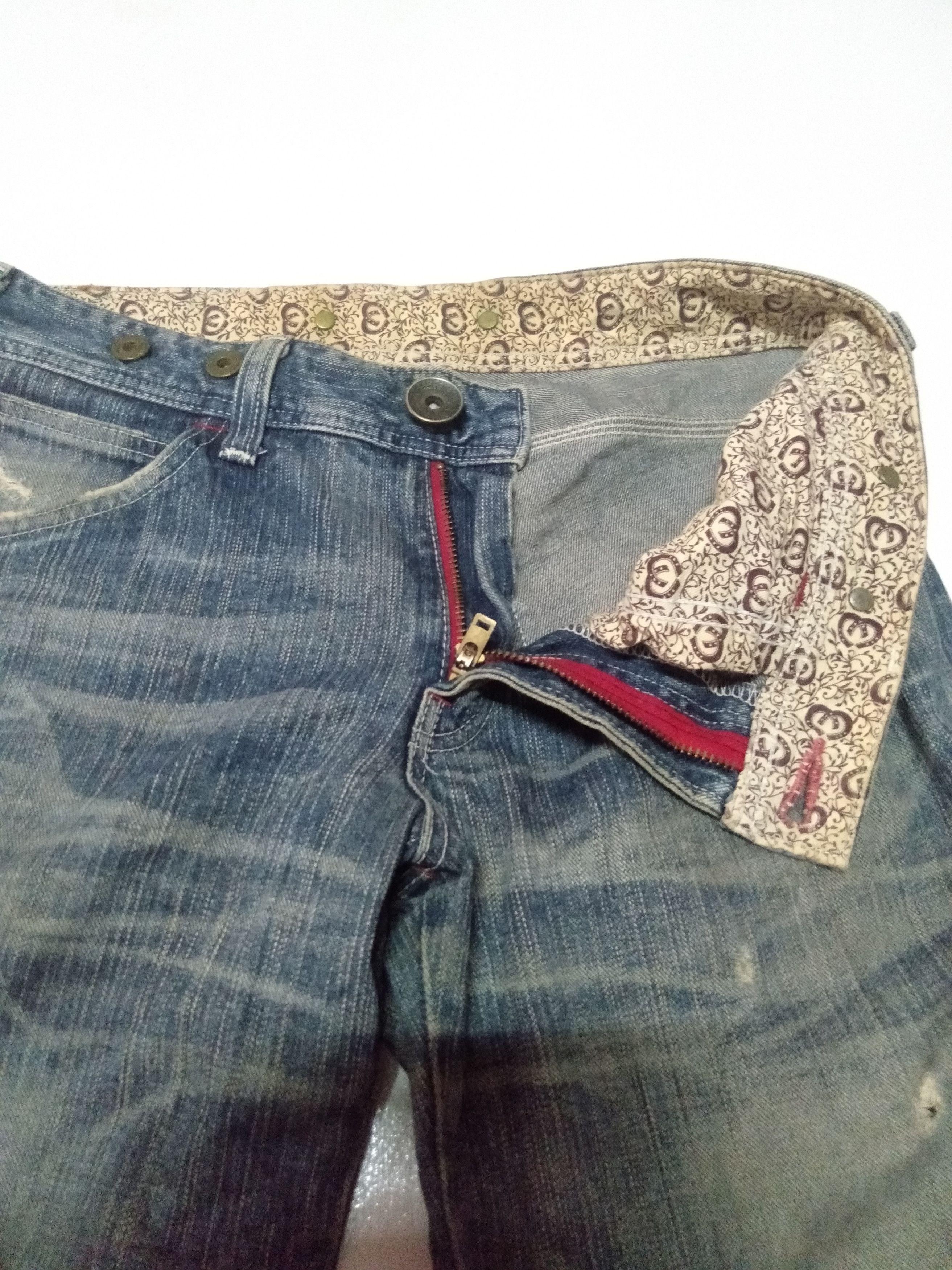Edwin × Vintage vintage Edwin lot 503 distressed blue wash denim Size US 32 / EU 48 - 5 Thumbnail