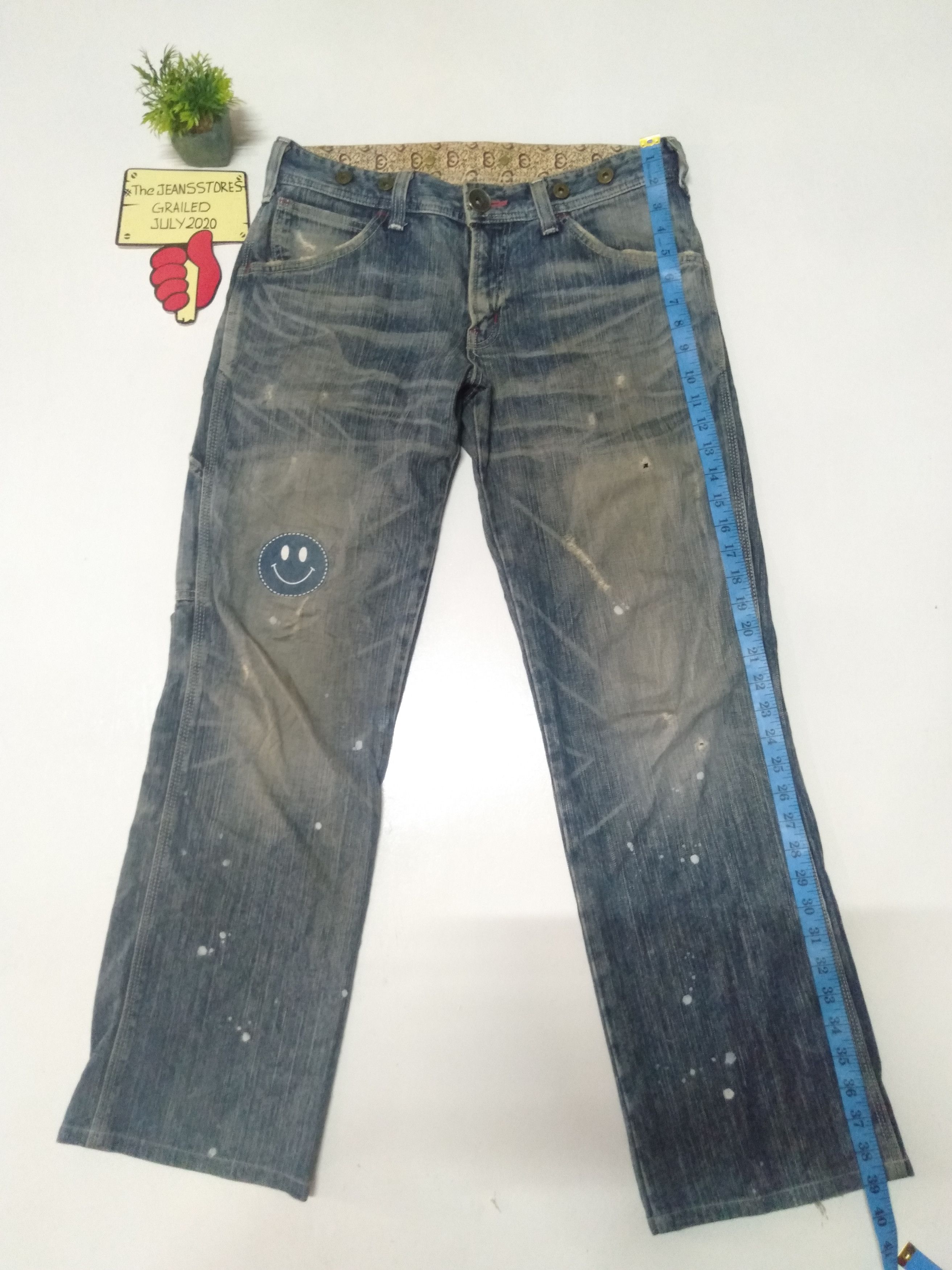 Edwin × Vintage vintage Edwin lot 503 distressed blue wash denim Size US 32 / EU 48 - 2 Thumbnail