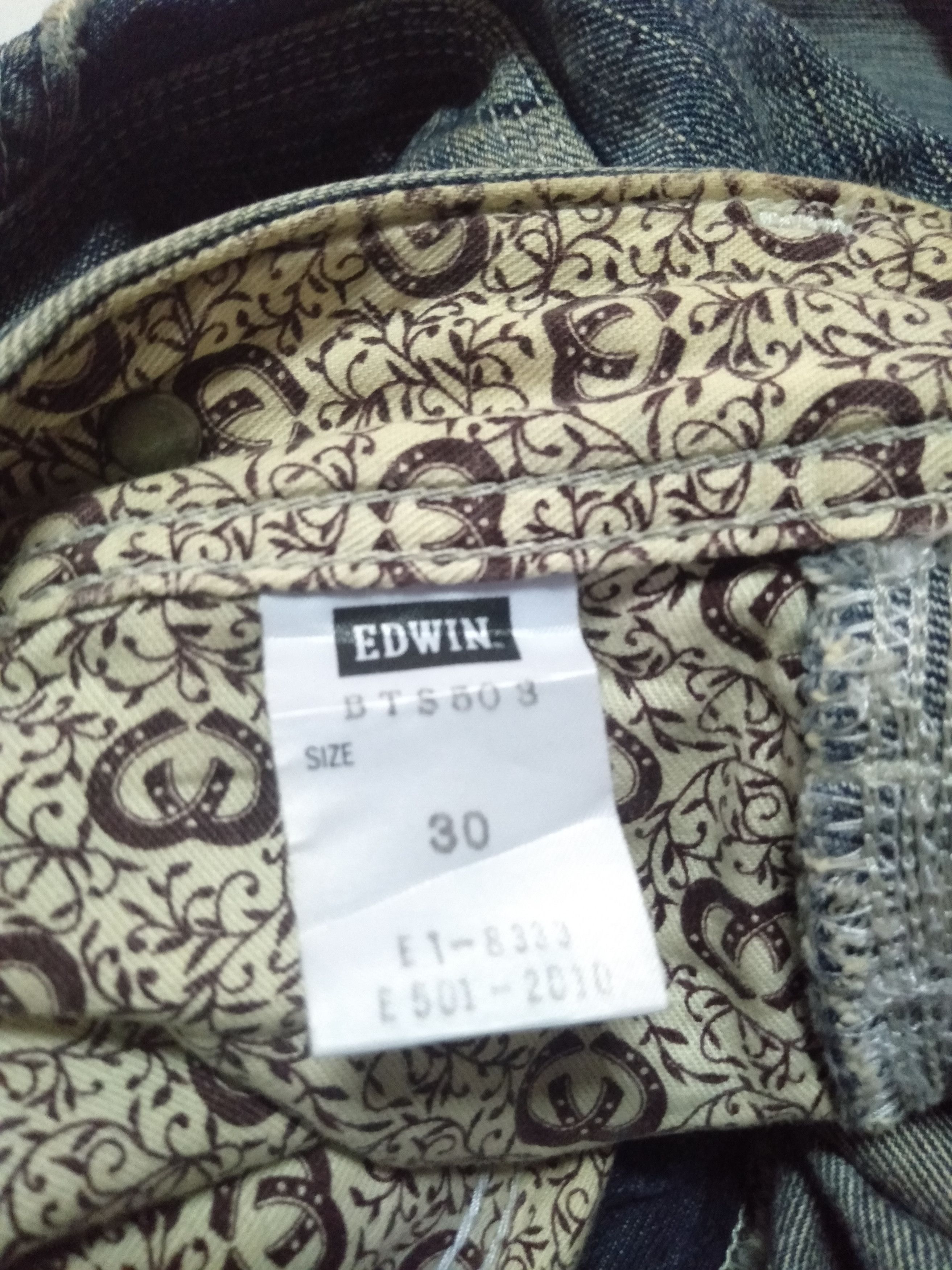 Edwin × Vintage vintage Edwin lot 503 distressed blue wash denim Size US 32 / EU 48 - 11 Thumbnail