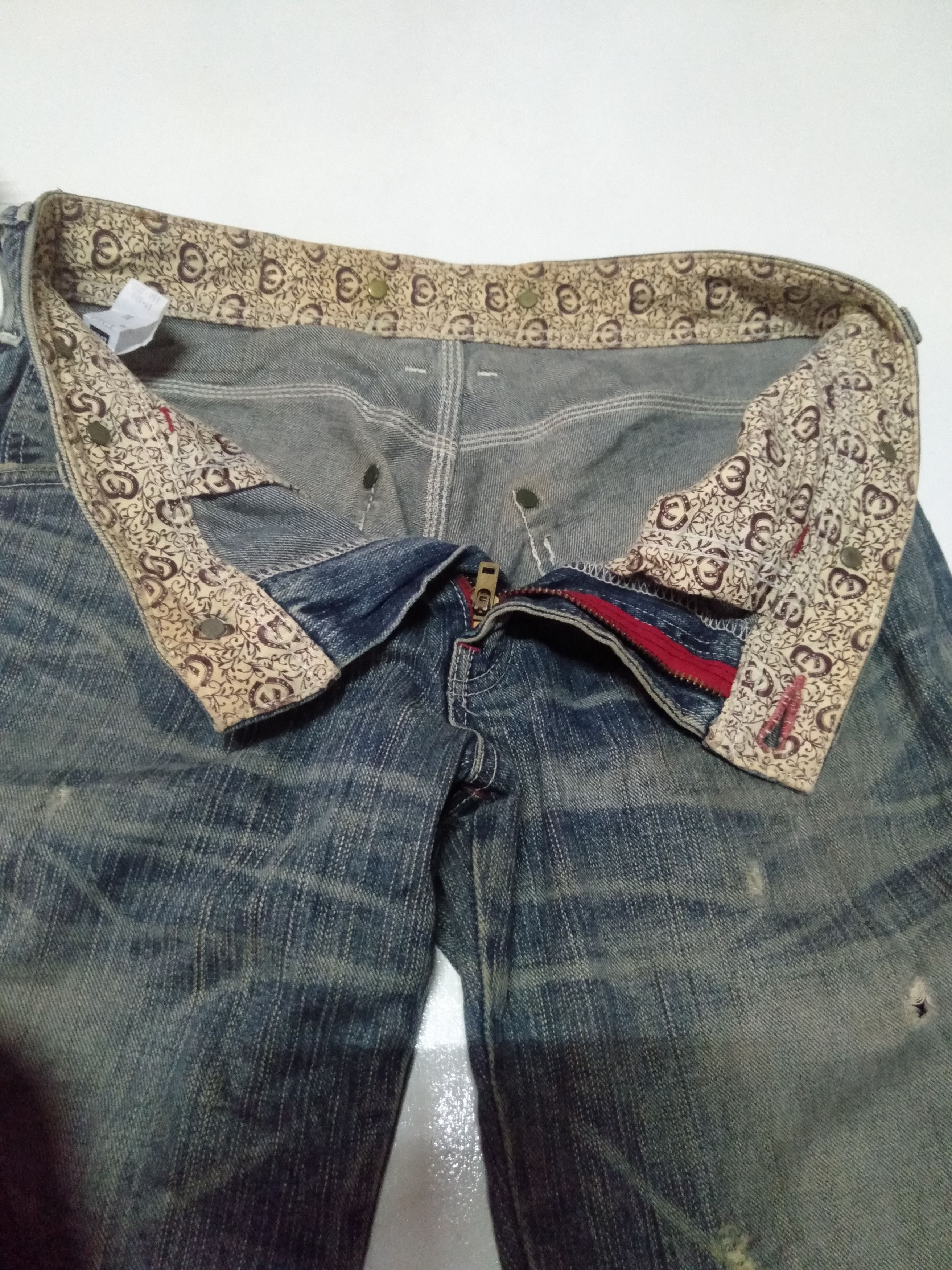 Edwin × Vintage vintage Edwin lot 503 distressed blue wash denim Size US 32 / EU 48 - 6 Thumbnail