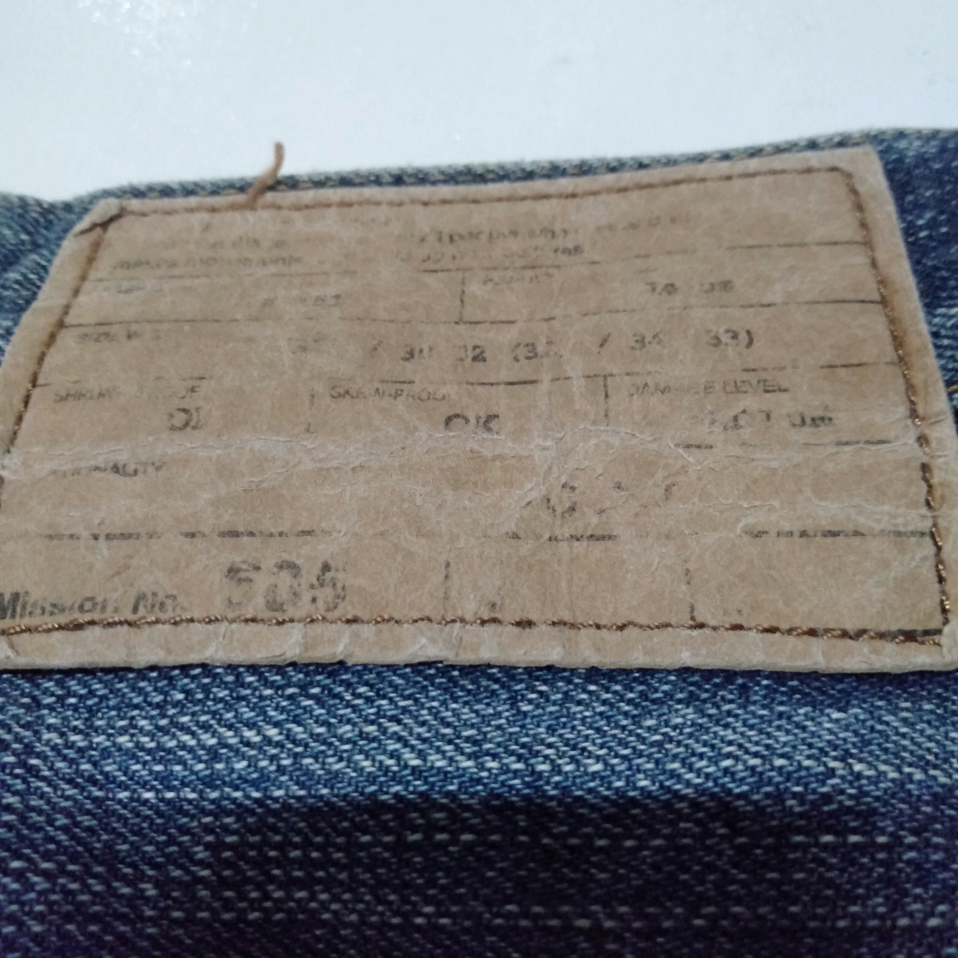 Edwin × Vintage vintage selvedge Edwin 505 blue wash distressed denim Size US 34 / EU 50 - 10 Thumbnail
