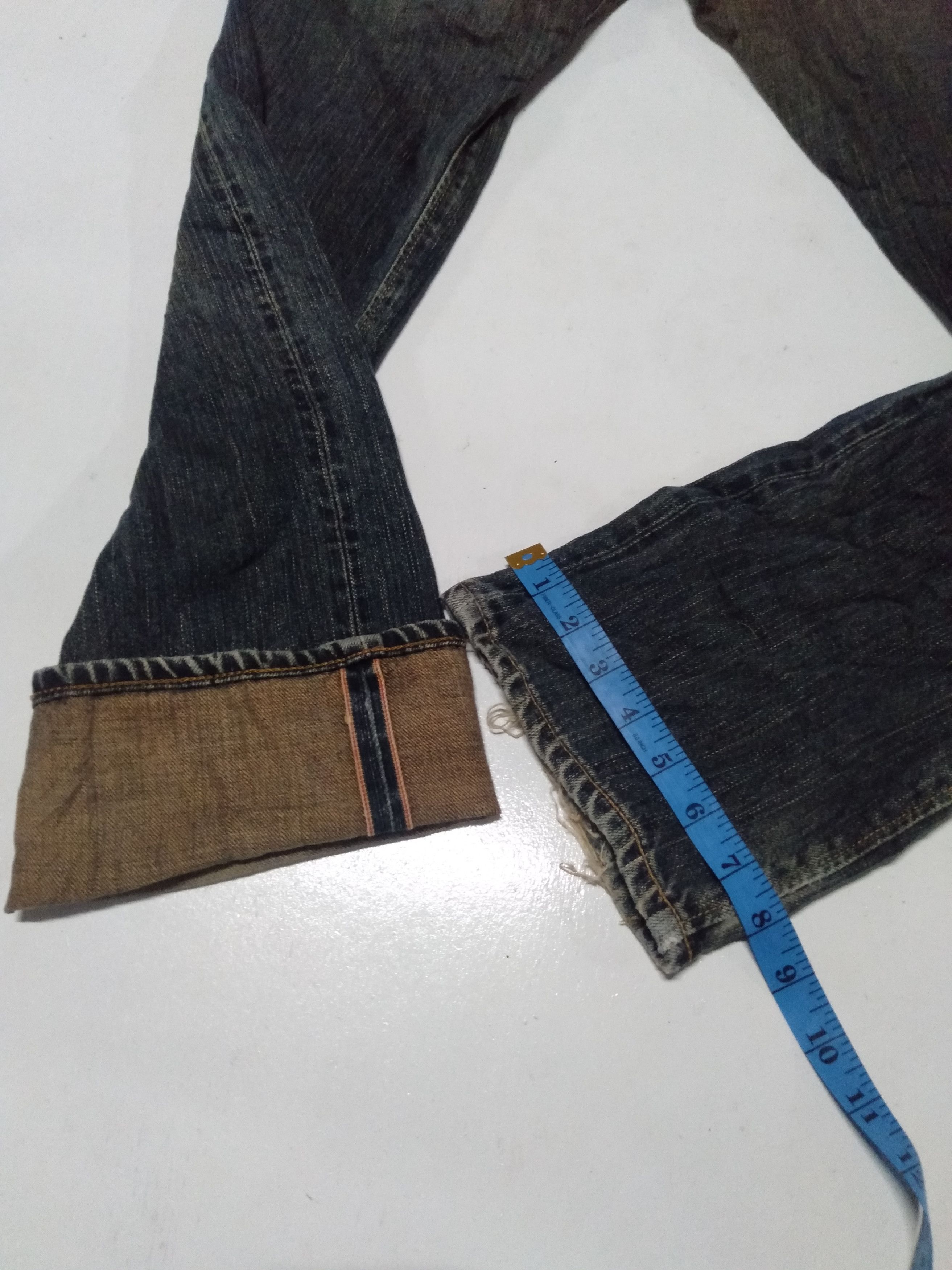 Edwin × Japanese Brand × Vintage vintage rusty Edwin 505zx selvage distressed denim Size US 28 / EU 44 - 6 Thumbnail