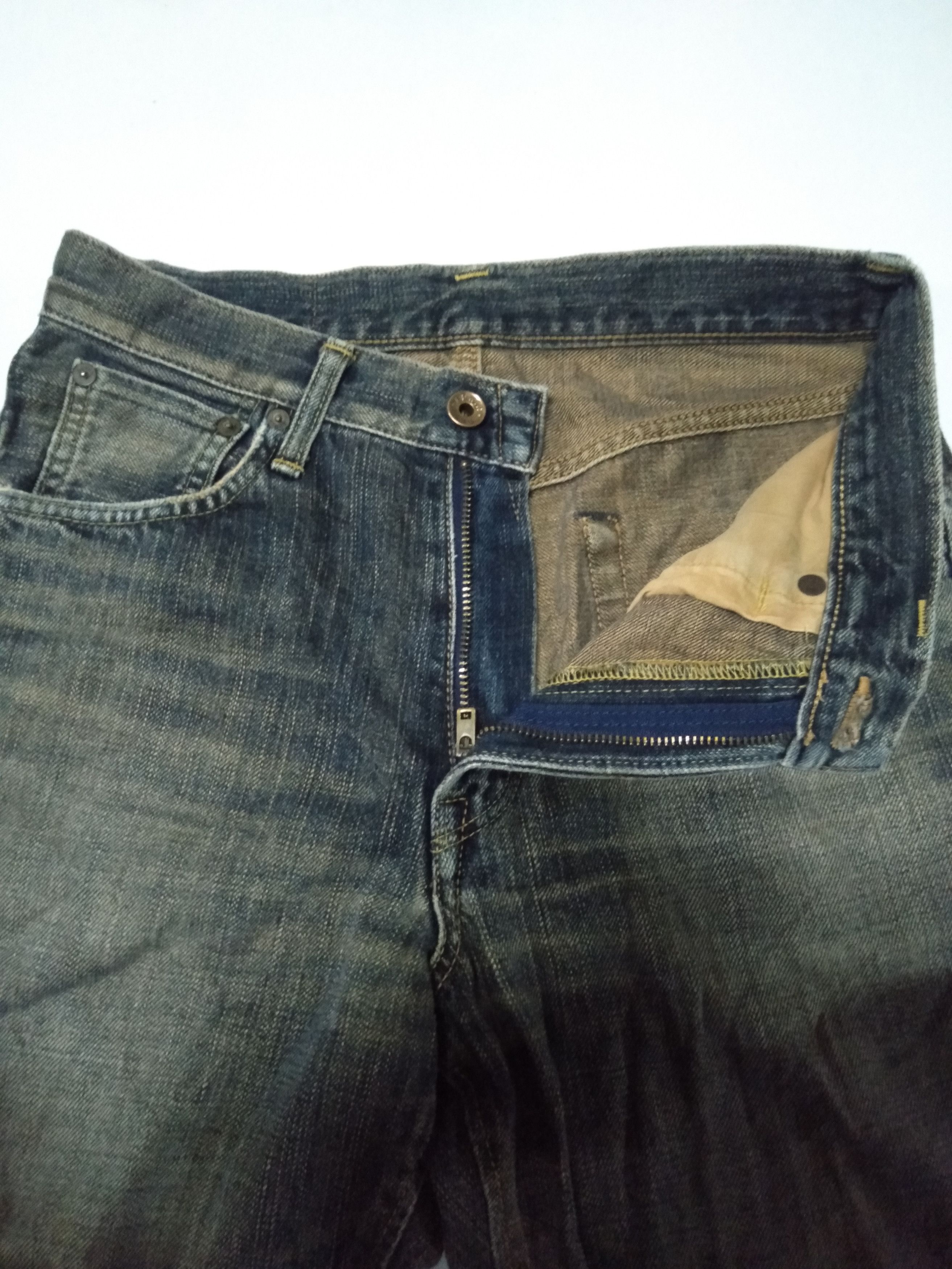 Edwin × Japanese Brand × Vintage vintage rusty Edwin 505zx selvage distressed denim Size US 28 / EU 44 - 5 Thumbnail
