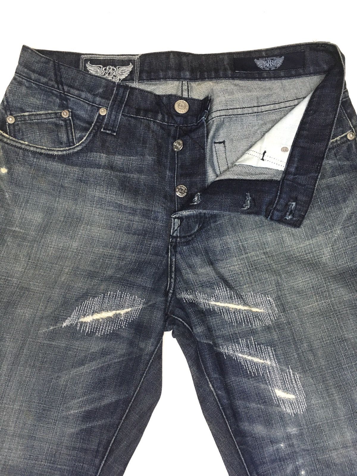 Rock & Republic Rock&republic Los Angeles distressed denim Size US 35 - 6 Thumbnail
