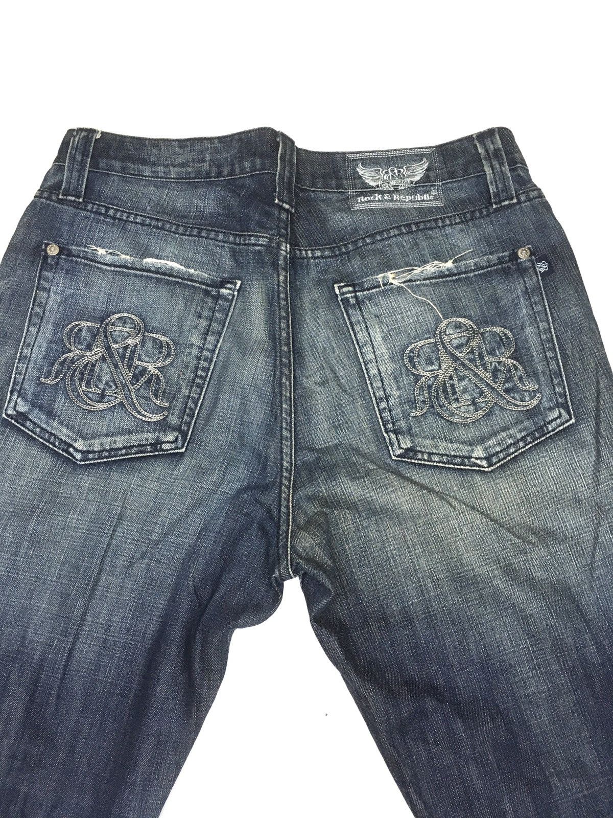 Rock & Republic Rock&republic Los Angeles distressed denim Size US 35 - 7 Thumbnail