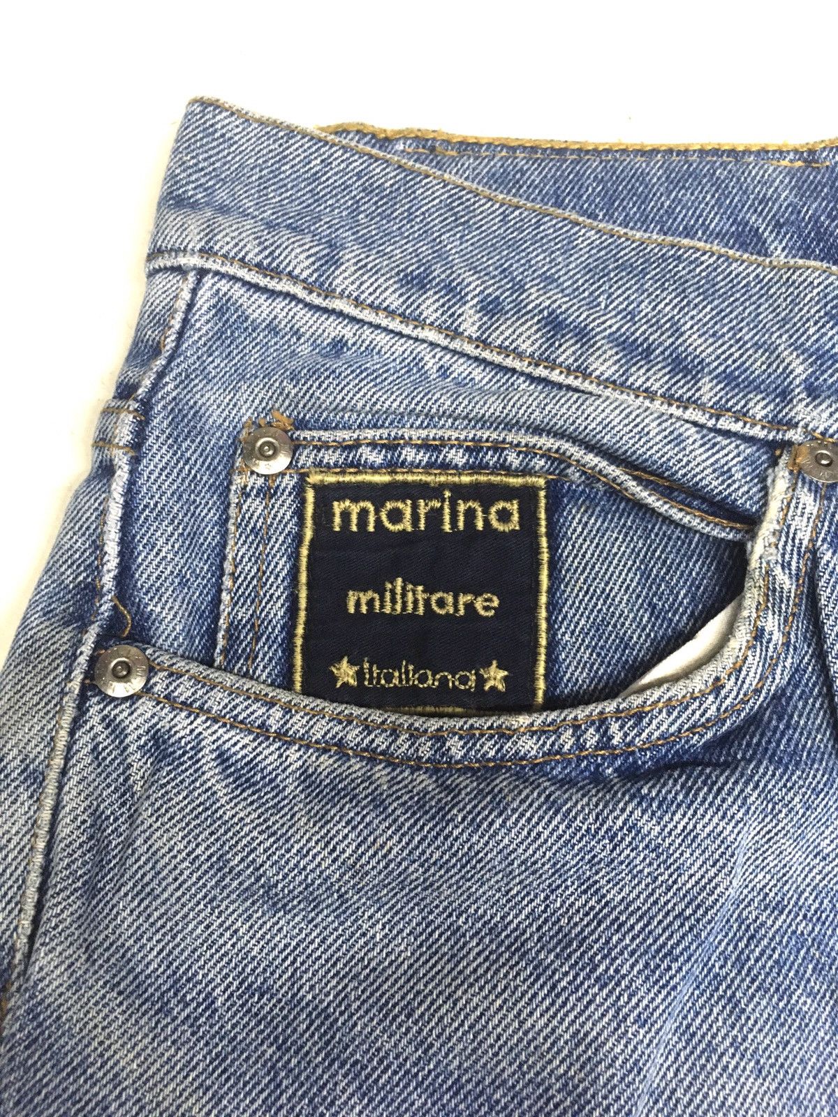 Vintage RARE🔥VINTAGE Armata di mare Italiana militare distresed Size US 32 / EU 48 - 11 Thumbnail