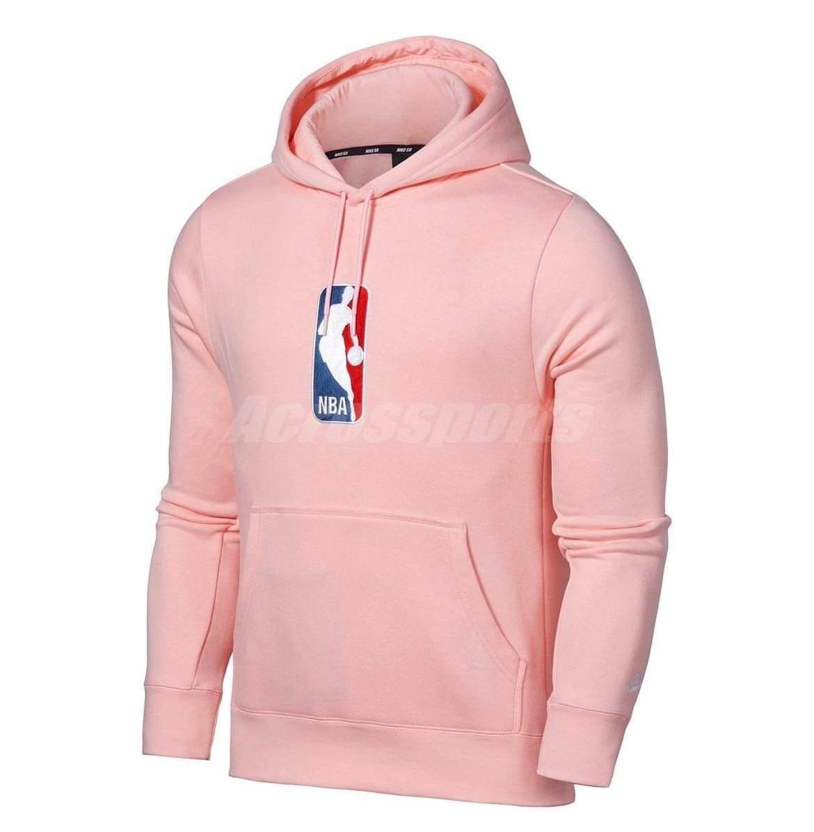 NBA × Nike × Vintage Nike nba hoodie vintage retro pink 90s usa spellout Size US L / EU 52-54 / 3 - 3 Thumbnail