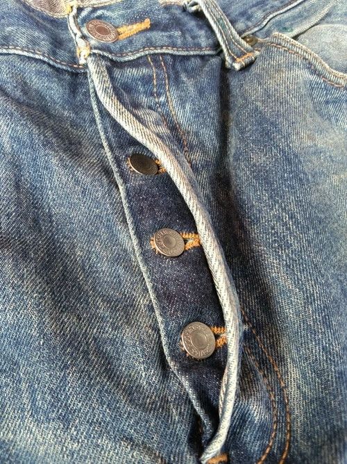 Levi's × Vintage Vintage Levi's 501 Repaired Distressed Jeans 36x36 Size US 36 / EU 52 - 8 Thumbnail
