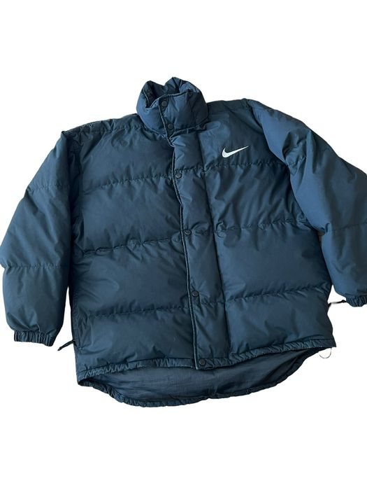 Nike Vintage 90s Nike Puffer Down Filled Jacket Drill Rap Rare