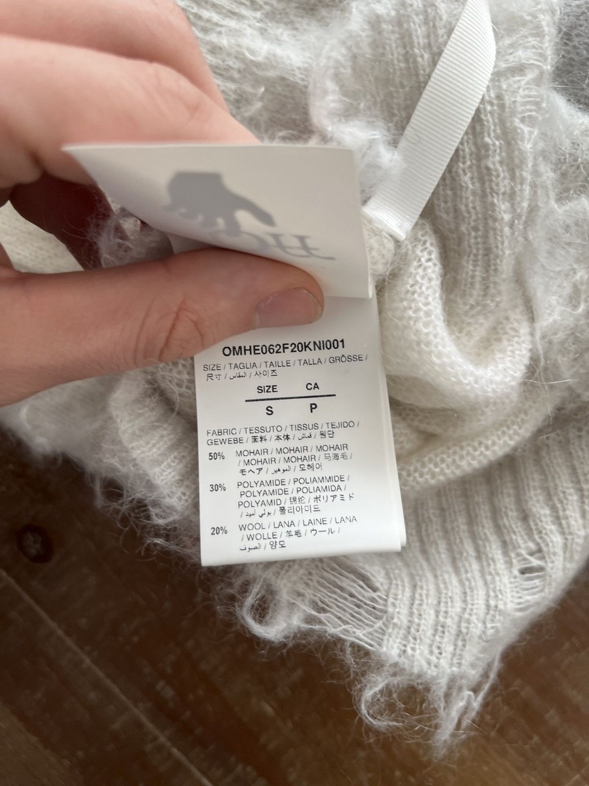 Off-White Off White Mohair Knit Sweater Size US M / EU 48-50 / 2 - 11 Thumbnail