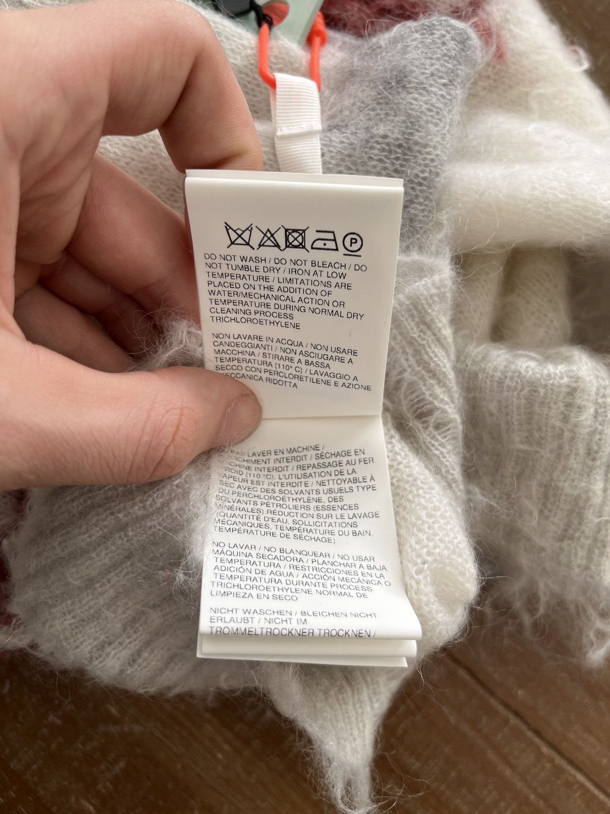Off-White Off White Mohair Knit Sweater Size US M / EU 48-50 / 2 - 12 Thumbnail