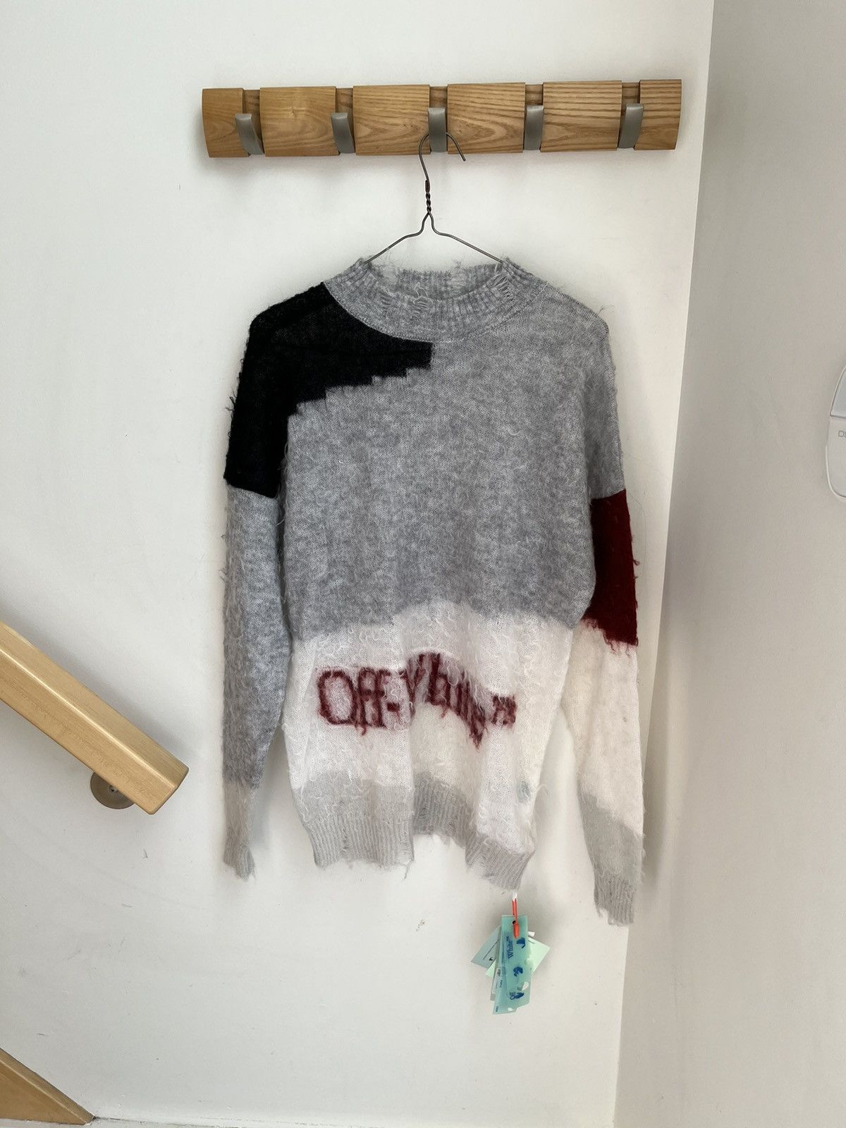 Off-White Off White Mohair Knit Sweater Size US M / EU 48-50 / 2 - 1 Thumbnail