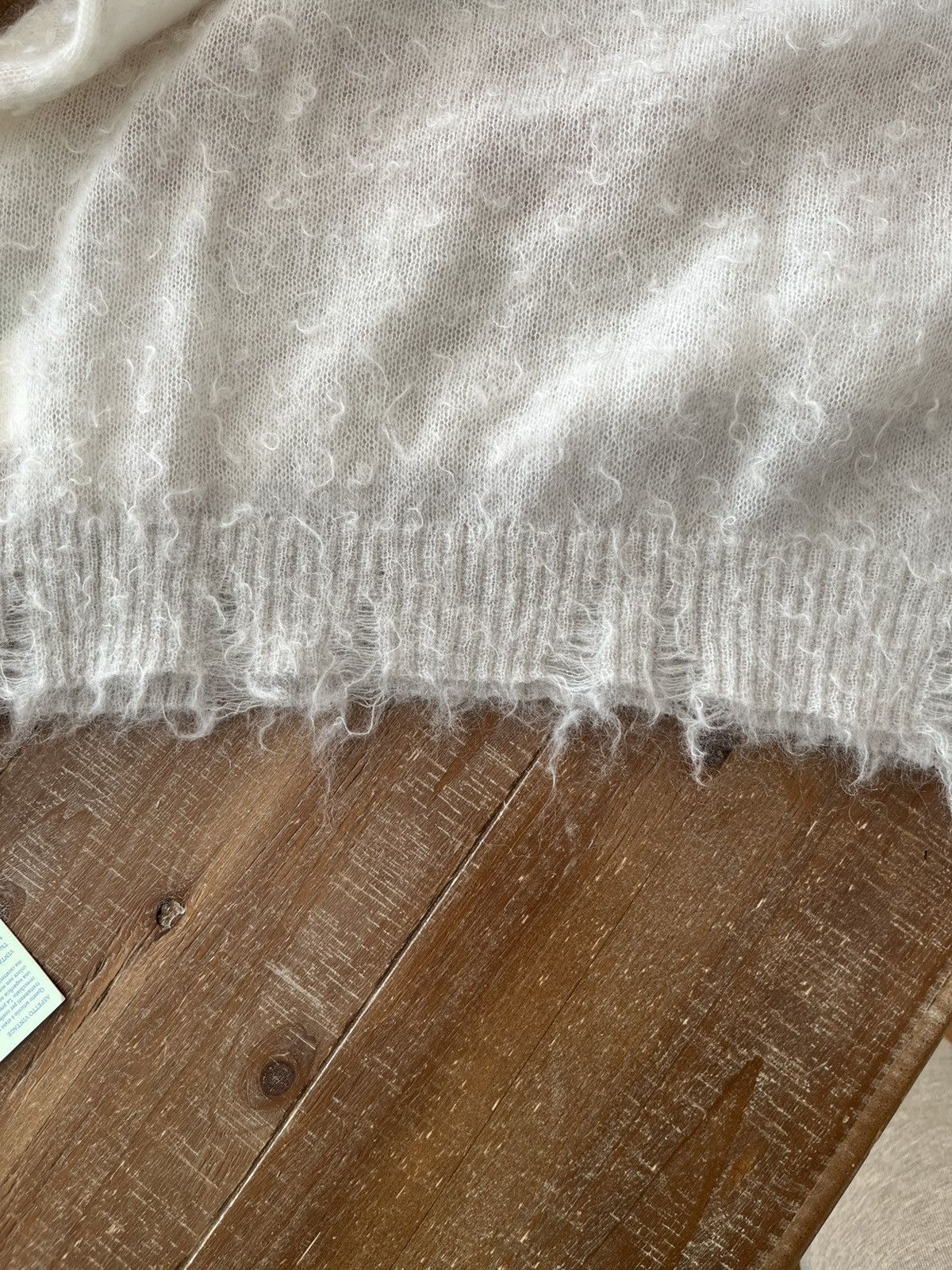Off-White Off White Mohair Knit Sweater Size US M / EU 48-50 / 2 - 9 Thumbnail