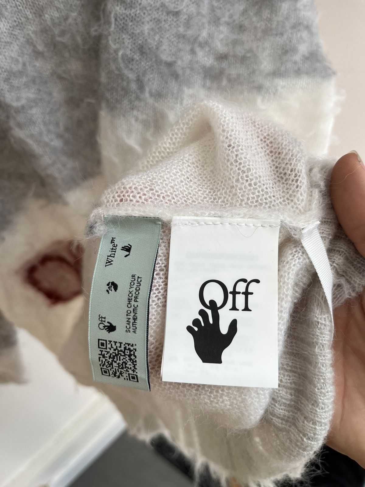 Off-White Off White Mohair Knit Sweater Size US M / EU 48-50 / 2 - 8 Thumbnail