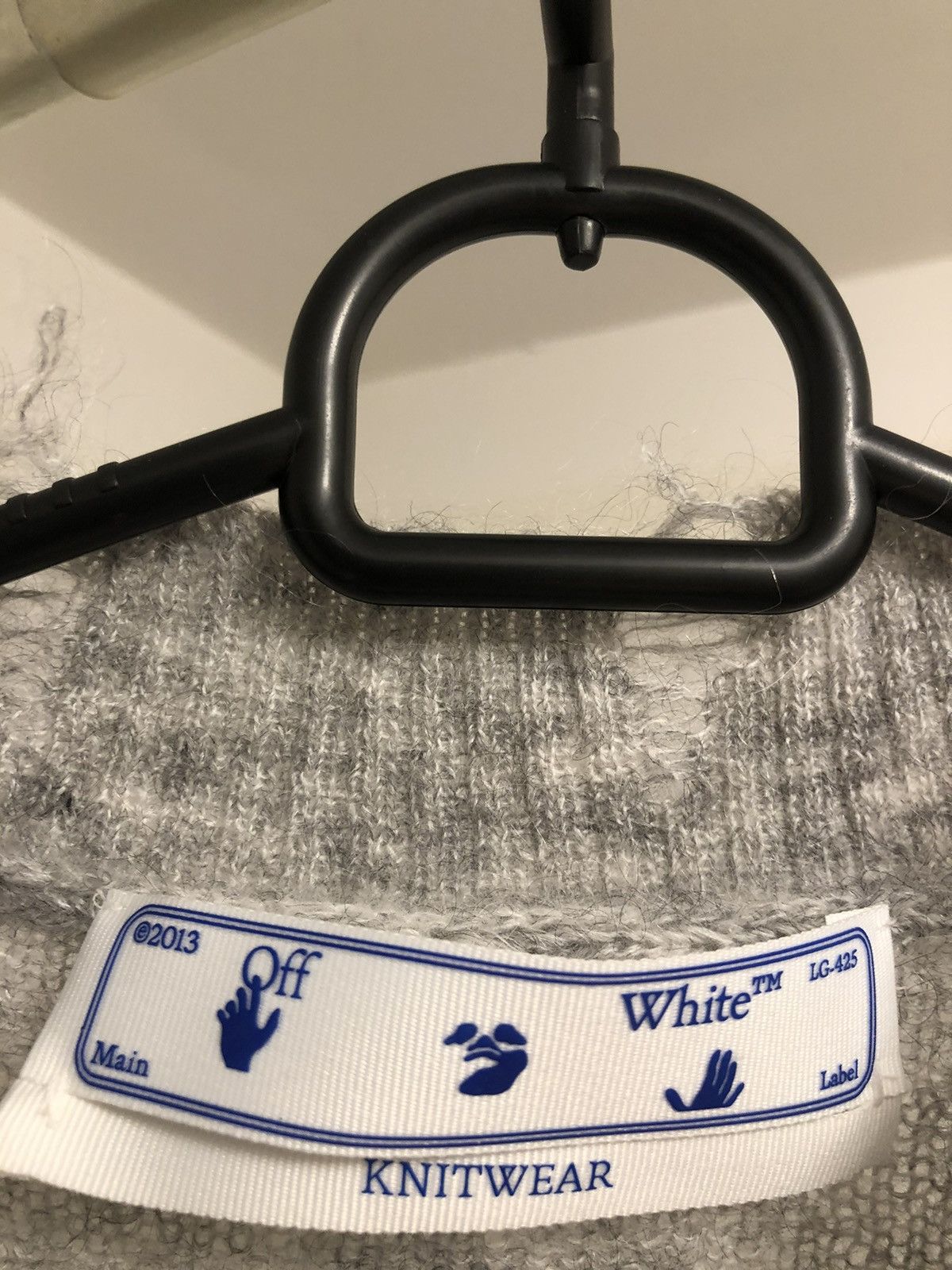Off-White Off White Mohair Knit Sweater Size US M / EU 48-50 / 2 - 7 Thumbnail