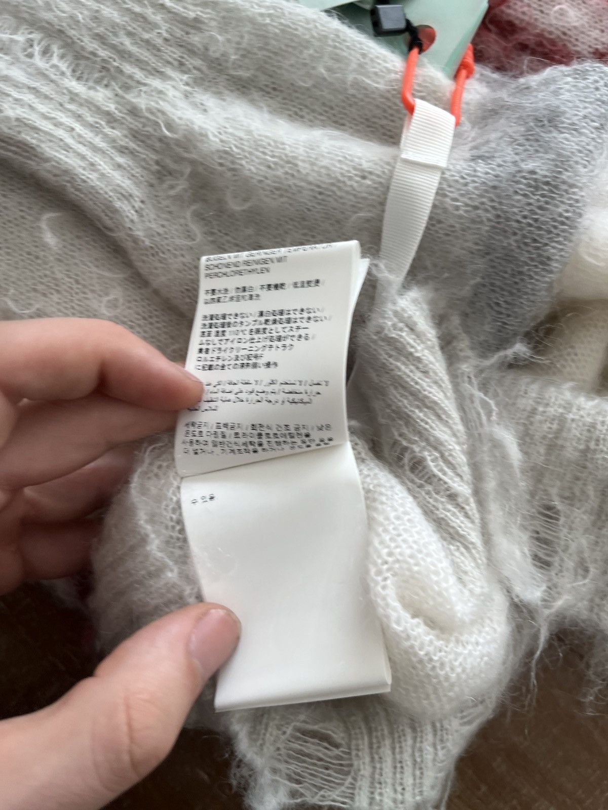 Off-White Off White Mohair Knit Sweater Size US M / EU 48-50 / 2 - 13 Thumbnail