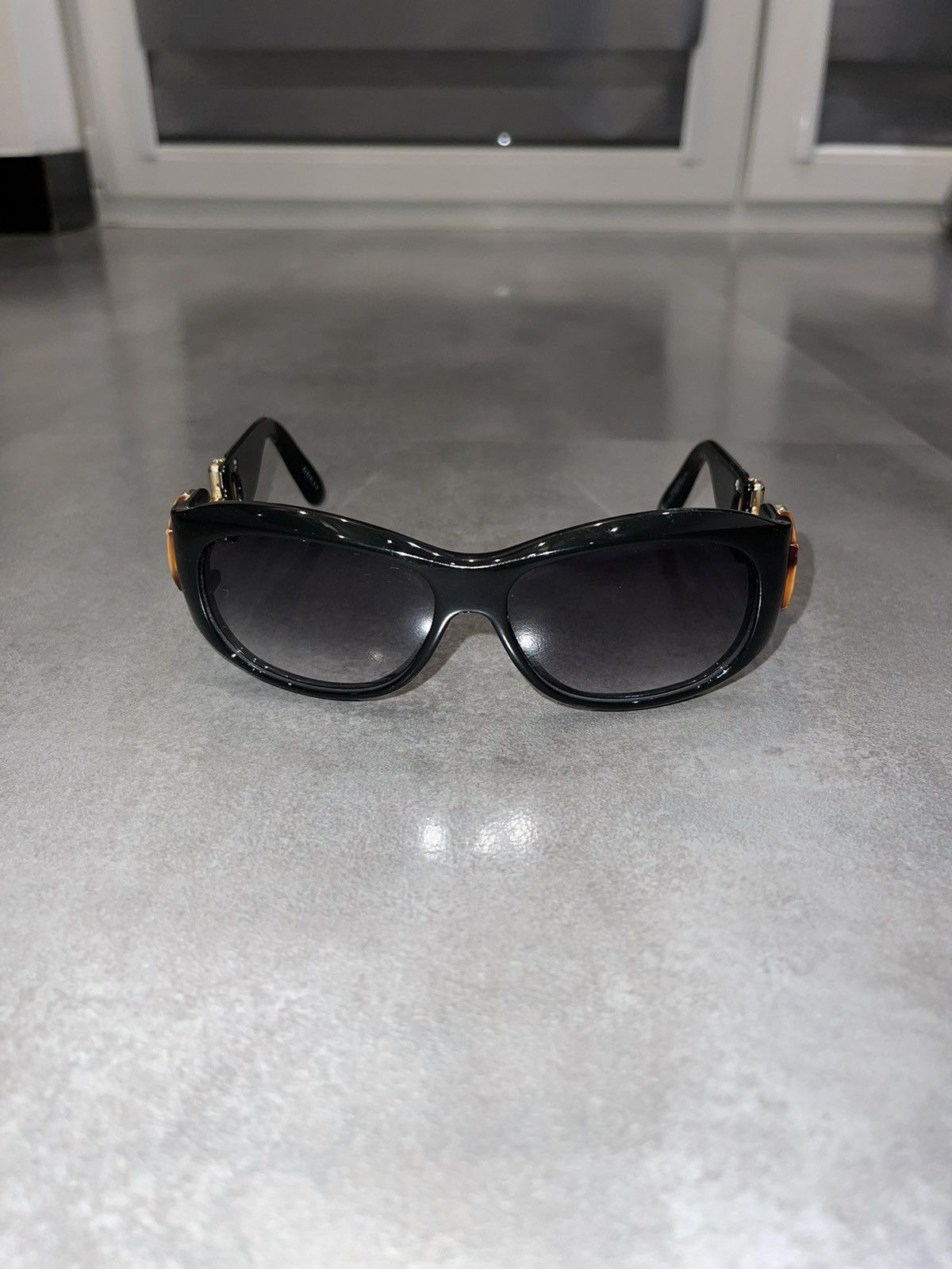 Gucci GG 2970/S Big Logo Horsebit Black Sunglasses