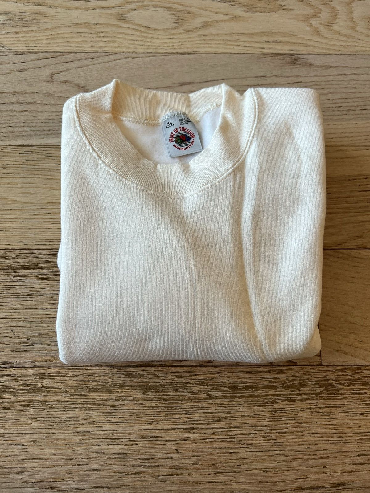 Vintage 90s Fruit Of The Loom Blank Crew Sweatshirt NOS 🇺🇸