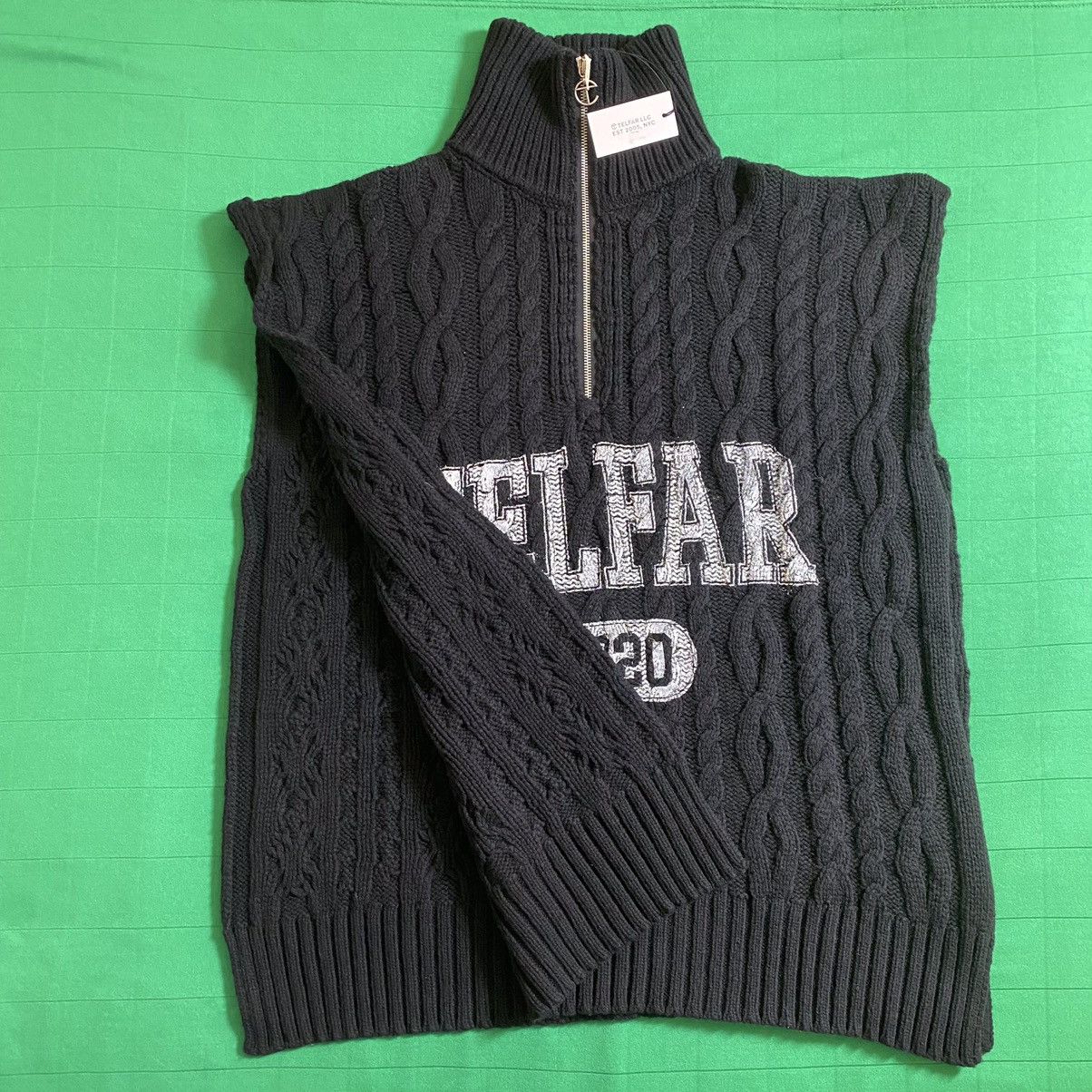 Telfar Telfar Cable Knit Sideless Wrap Sweater Size US S / EU 44-46 / 1 - 7 Thumbnail