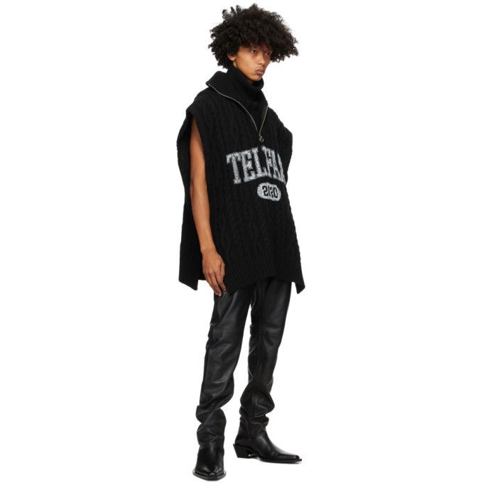 Telfar Telfar Cable Knit Sideless Wrap Sweater Size US S / EU 44-46 / 1 - 3 Thumbnail