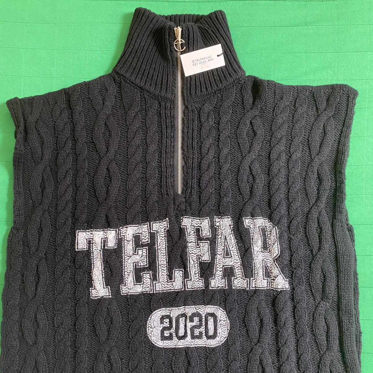 Telfar Telfar Cable Knit Sideless Wrap Sweater Size US S / EU 44-46 / 1 - 4 Thumbnail