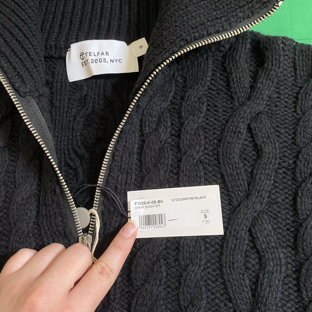 Telfar Telfar Cable Knit Sideless Wrap Sweater Size US S / EU 44-46 / 1 - 11 Thumbnail