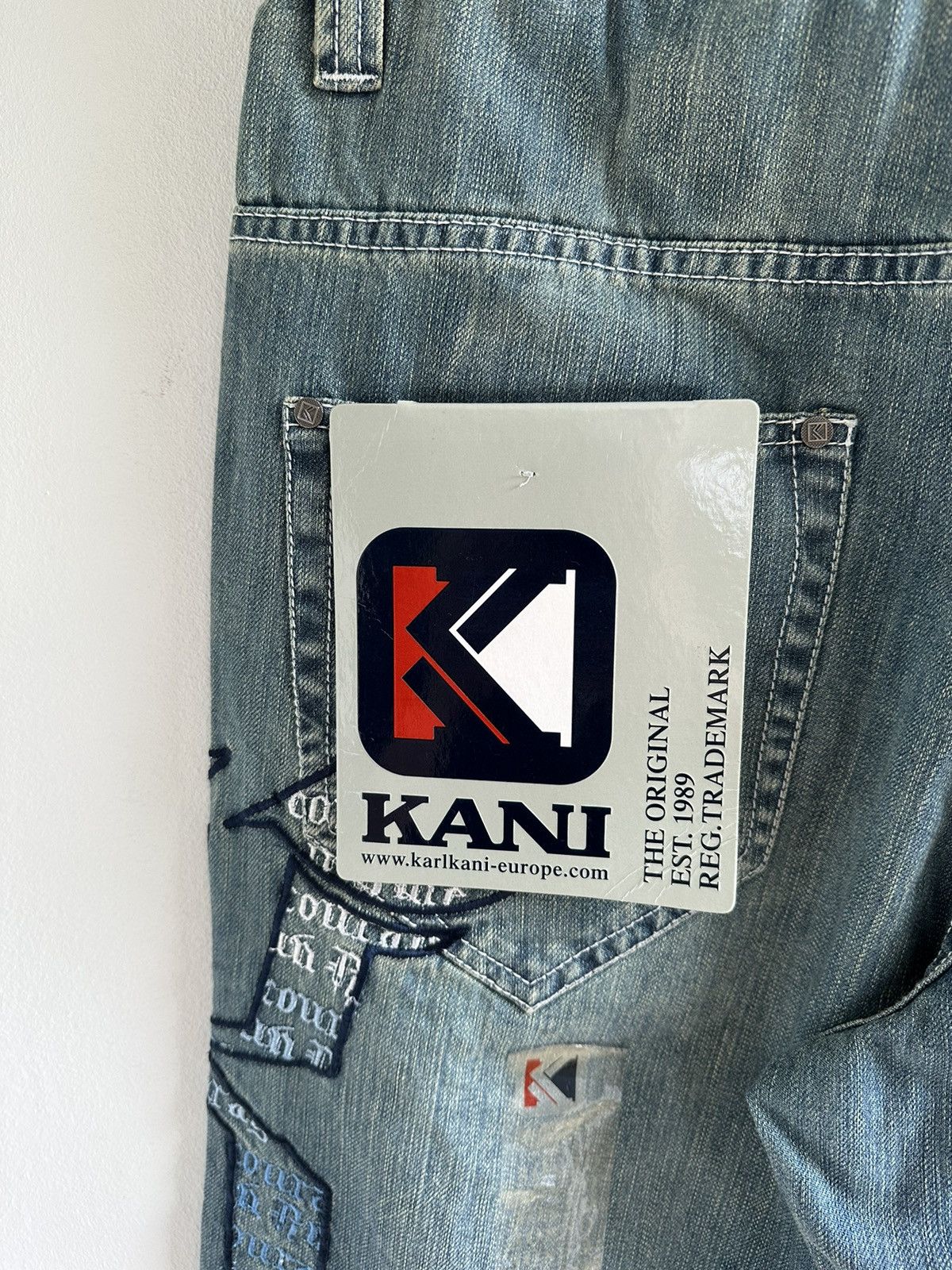 Karl Kani × Vintage 💥 DS 💥 Karl Kani 2009 Old School Baggy Denim Jeans Pants Size US 30 / EU 46 - 12 Thumbnail