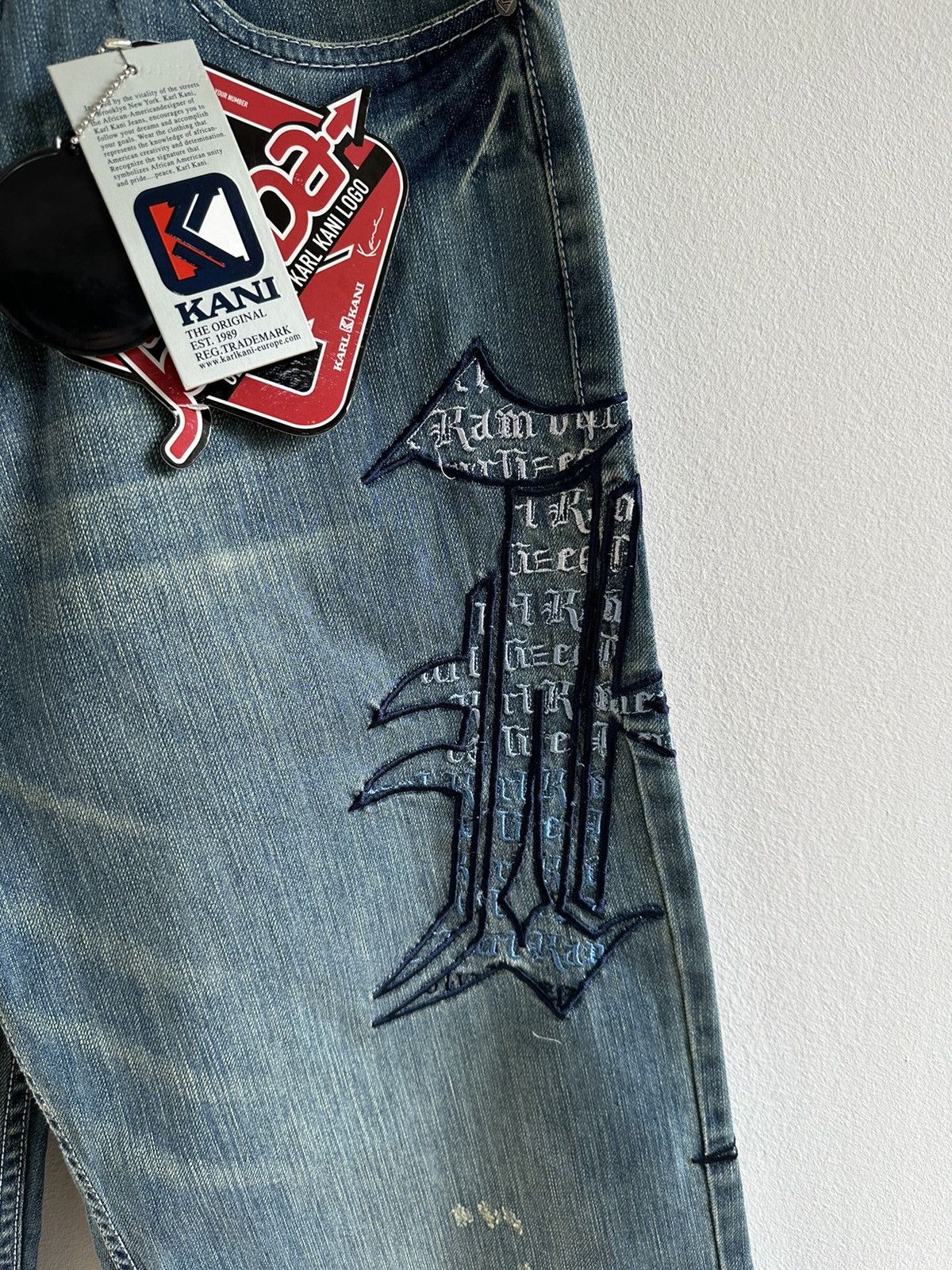Karl Kani × Vintage 💥 DS 💥 Karl Kani 2009 Old School Baggy Denim Jeans Pants Size US 30 / EU 46 - 5 Thumbnail