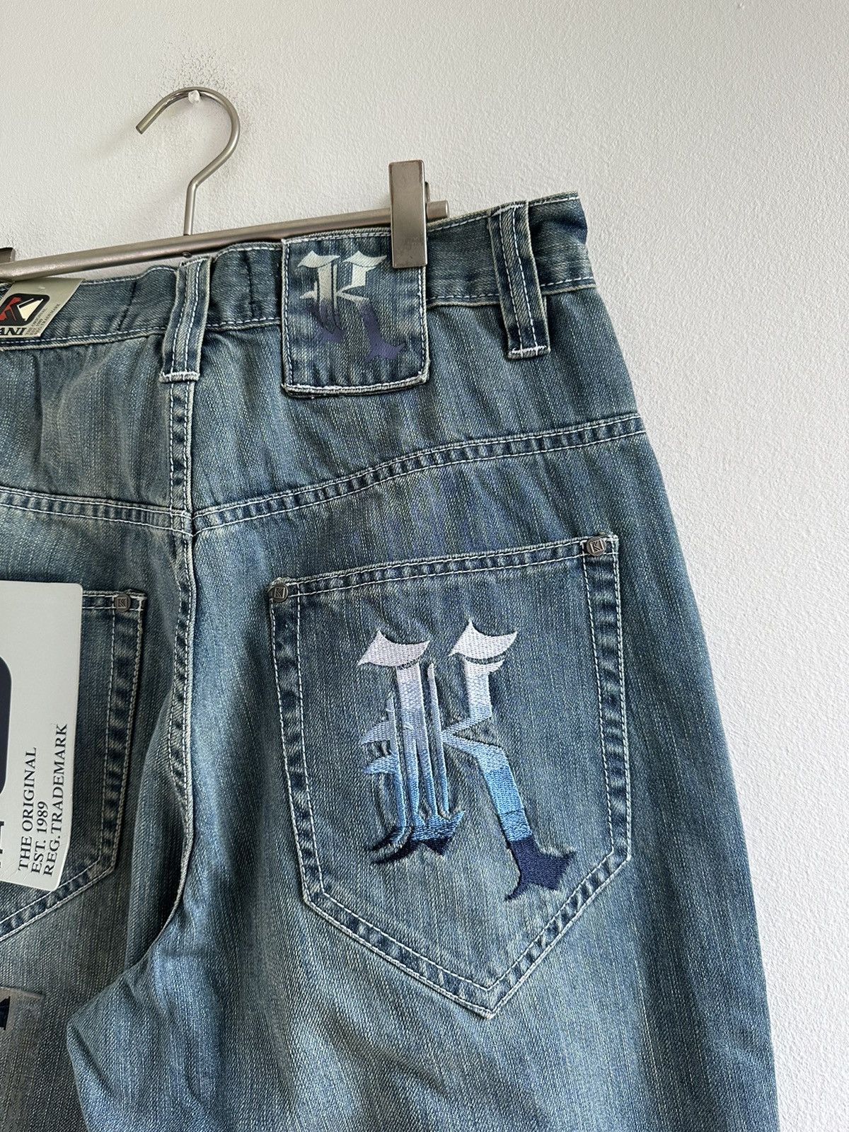 Karl Kani × Vintage 💥 DS 💥 Karl Kani 2009 Old School Baggy Denim Jeans Pants Size US 30 / EU 46 - 13 Thumbnail
