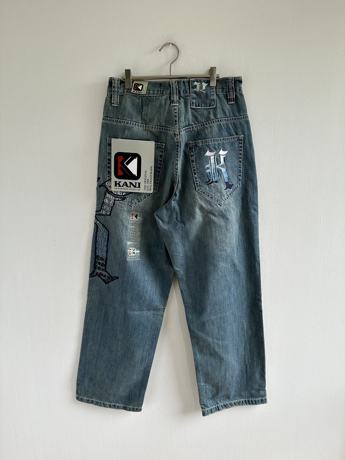 Karl Kani × Vintage 💥 DS 💥 Karl Kani 2009 Old School Baggy Denim Jeans Pants Size US 30 / EU 46 - 1 Thumbnail