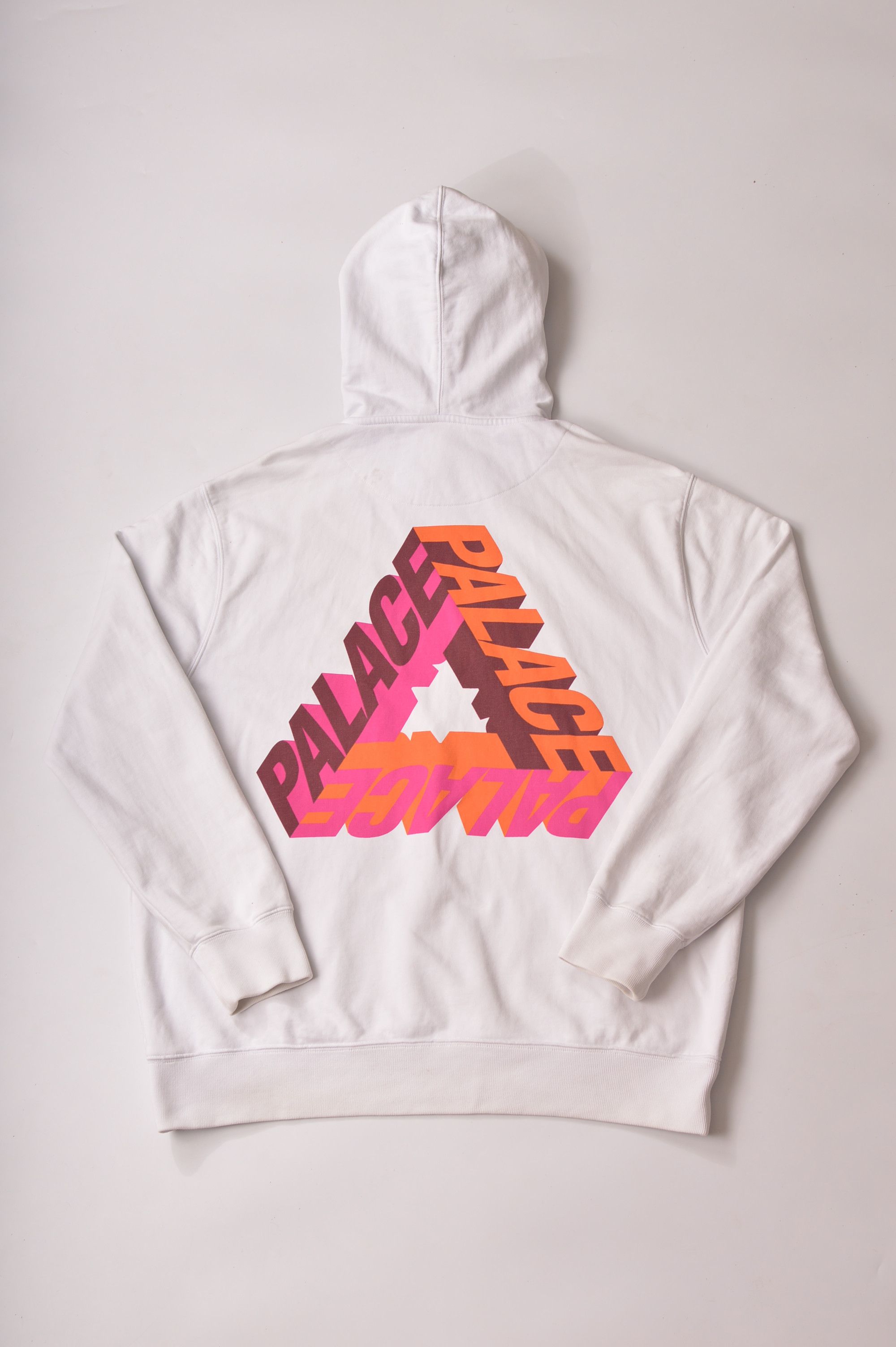 Palace × Streetwear Palace P-3D Hood White/Pink/Orange | Grailed