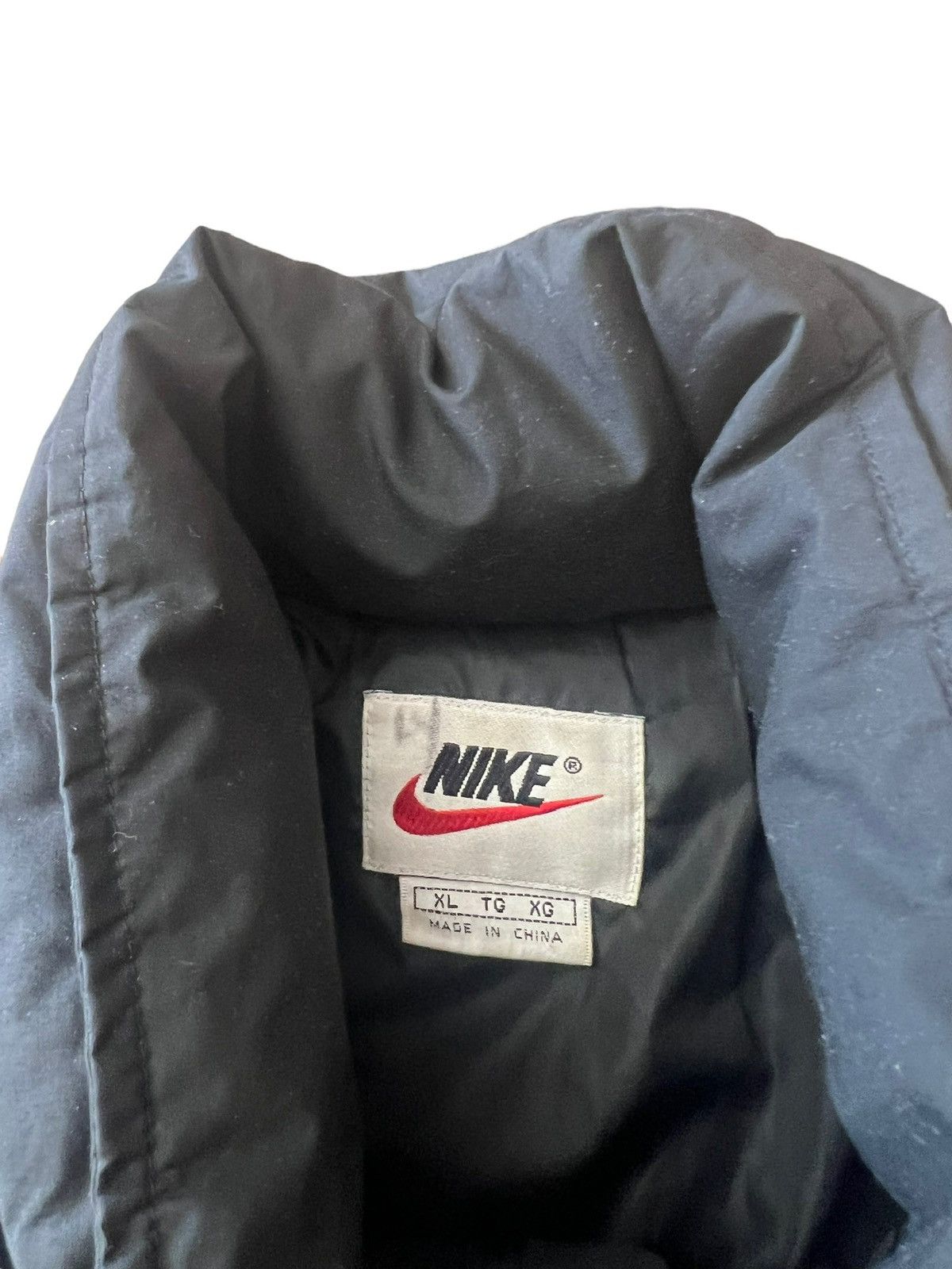 Nike × Vintage Vintage 90s Nike Puffer Down Filled Jacket Drill Rap Rare Size US XL / EU 56 / 4 - 3 Thumbnail