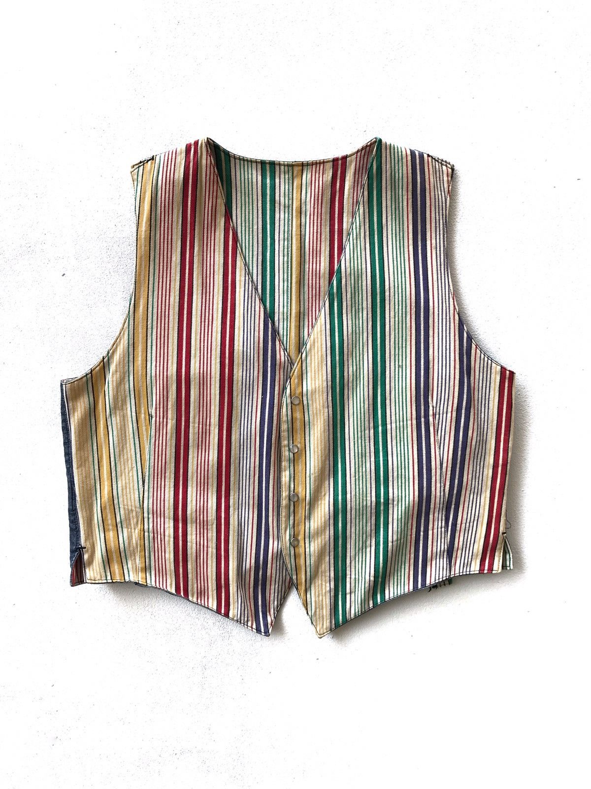 Benetton × United Colors Of Benetton 90’s Reversible Sanforized Cotton Denim Vest Size US S / EU 44-46 / 1 - 5 Thumbnail