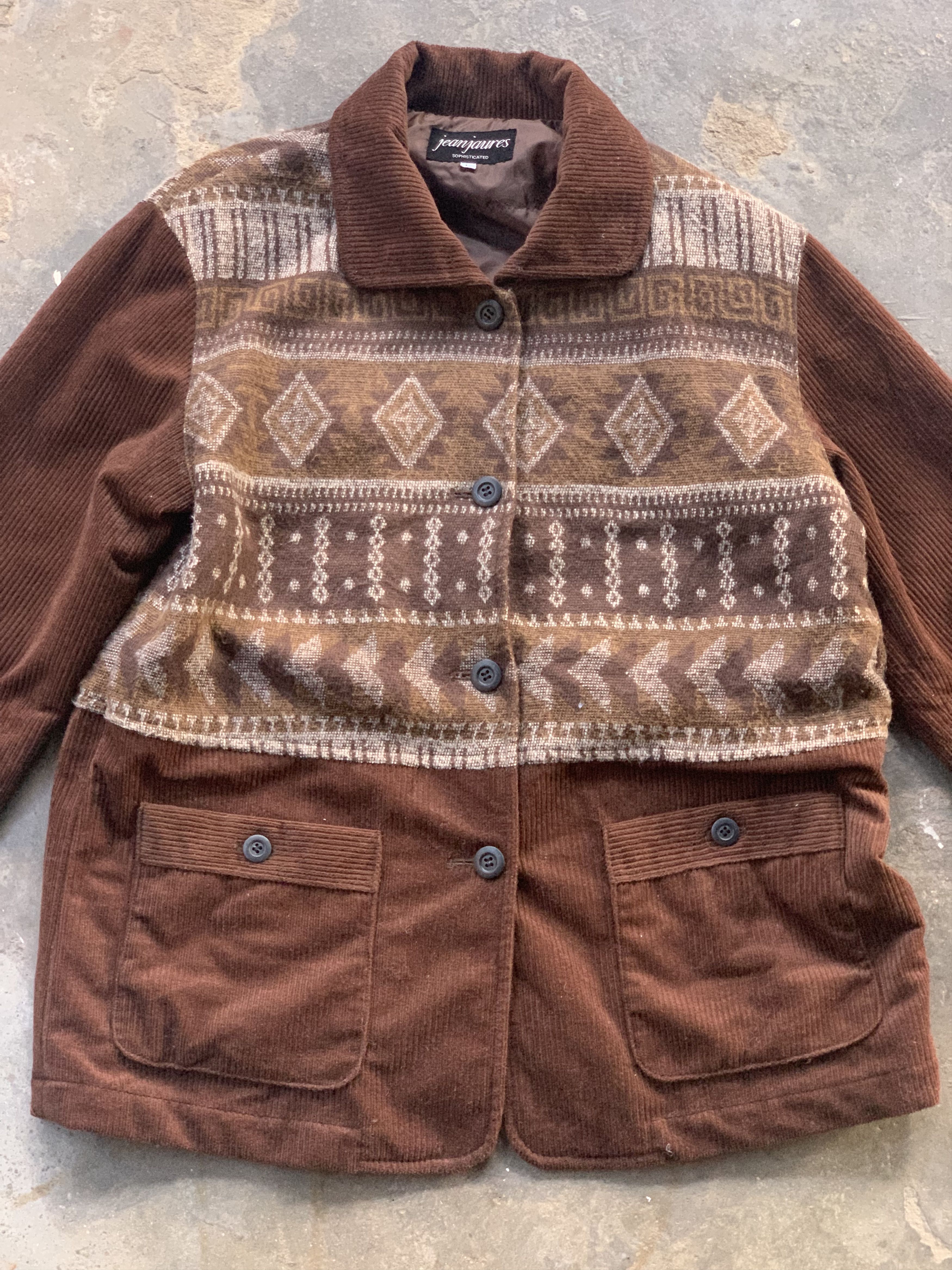 Designer Vintage Jean Jaures Wool Jacket Size US L / EU 52-54 / 3 - 3 Thumbnail