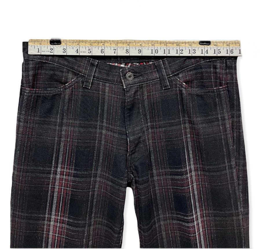 Edition Japan RARE🔥LEVI’S Punk Smoke Tartan Plaid Denim Slim Fit Size US 32 / EU 48 - 13 Thumbnail
